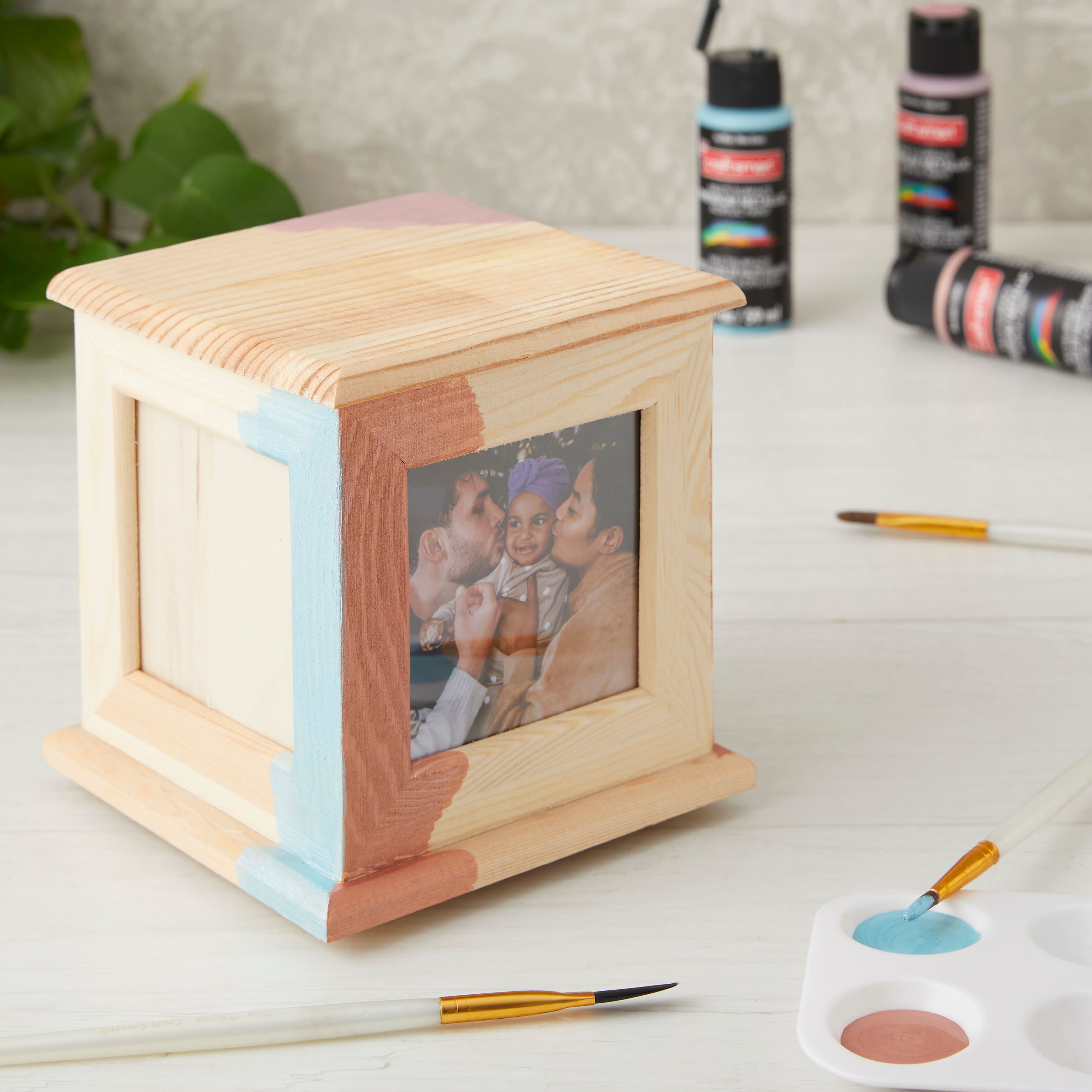 5" Wood 4-Sided Photo Caddy by Make Market®