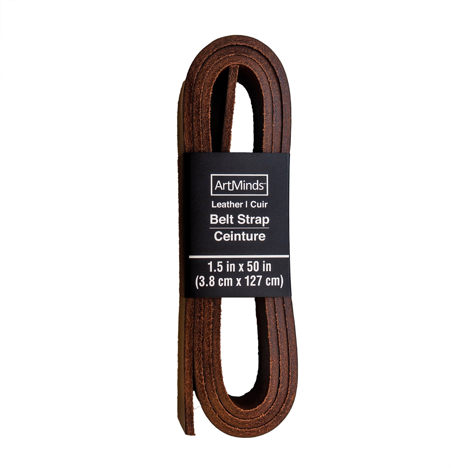 Brown Leather Belt Strap by ArtMinds™