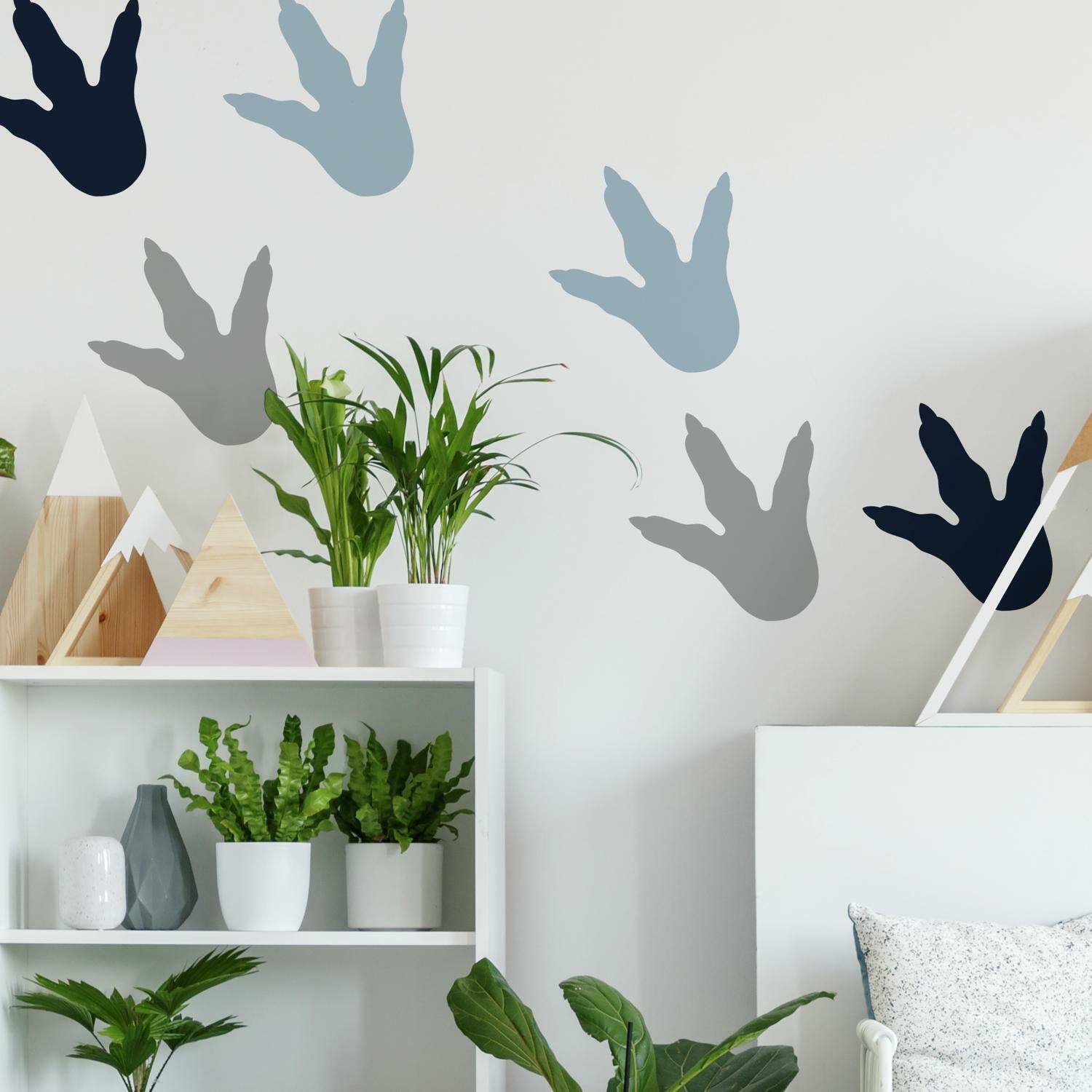 RoomMates Dino Feet Peel & Stick Wall Decals
