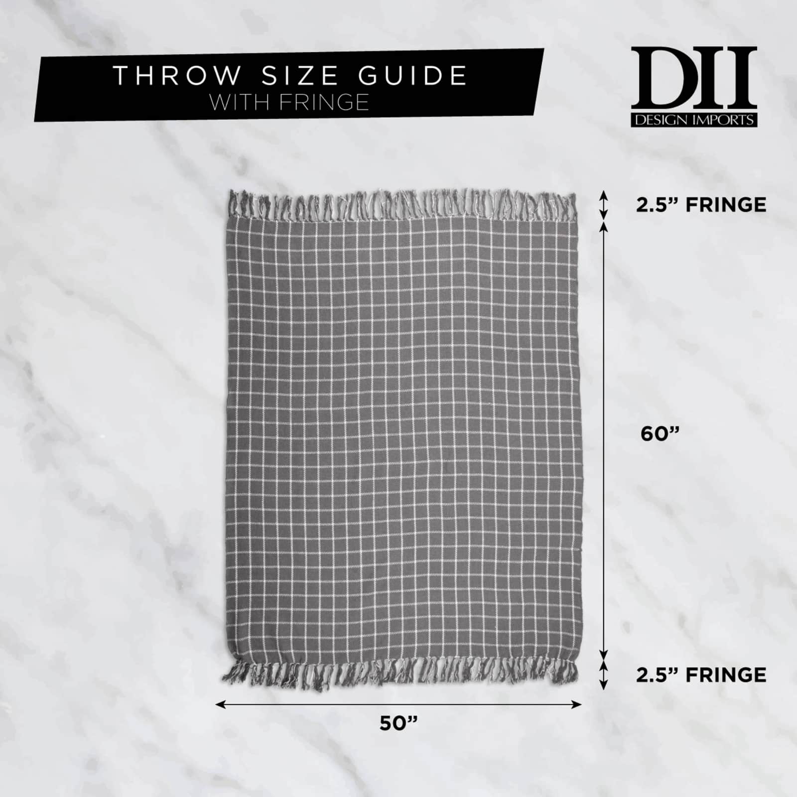 Black Mini Diamond Throw
