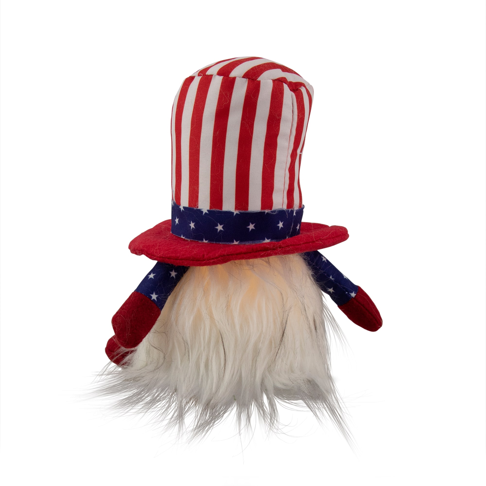 6" Lighted Americana Boy 4th of July Patriotic Gnome