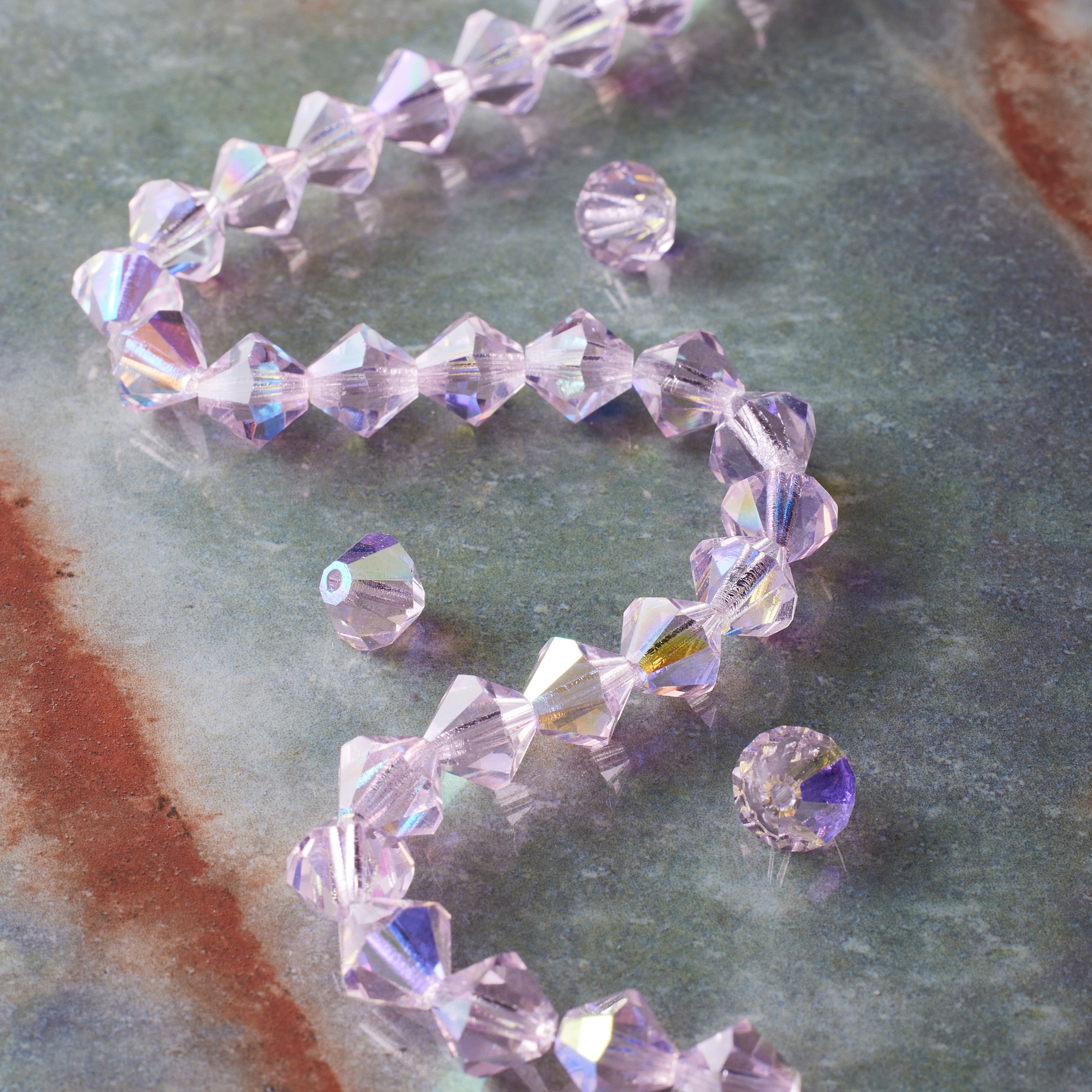 6 Pack: Preciosa Glass Crystal Bicone Beads, 8mm by Bead Landing™