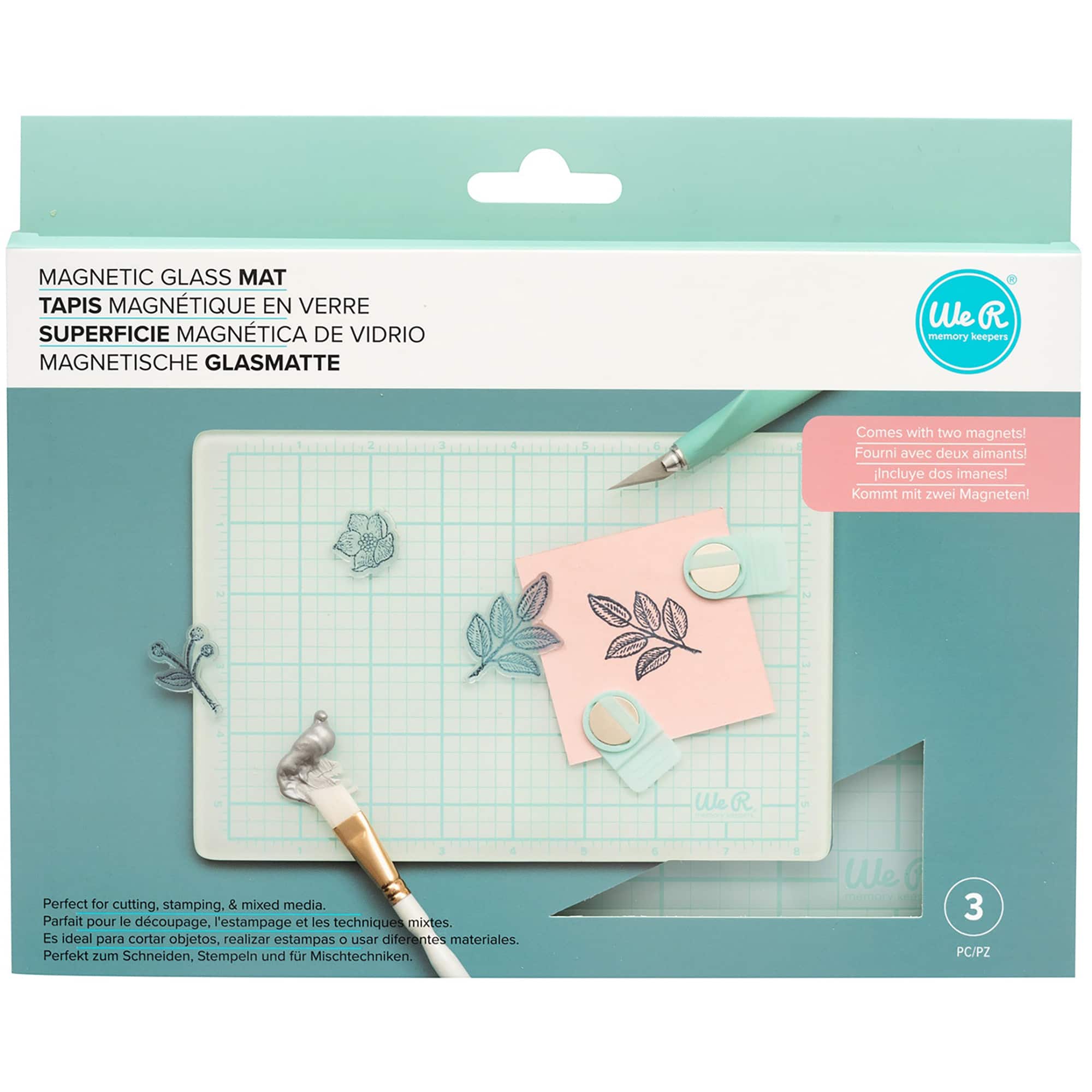 We R Memory Keepers® Magnetic Glass Mats, 3ct.