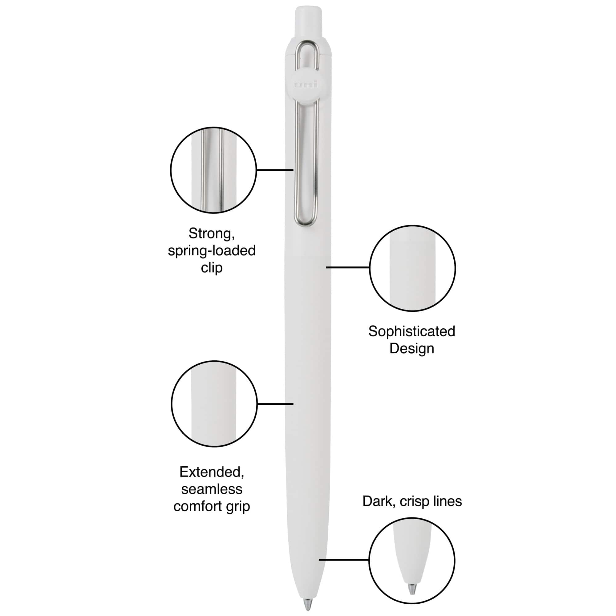 uniball™ Zento 0.7mm Liquid Gel Ink Harmony Collection Retractable Gel Pen Set