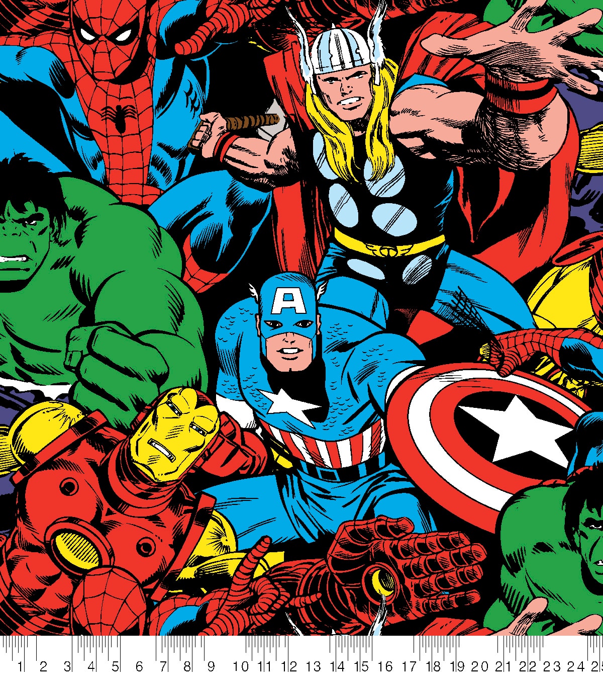 Marvel® Comics Packed Fleece Fabric