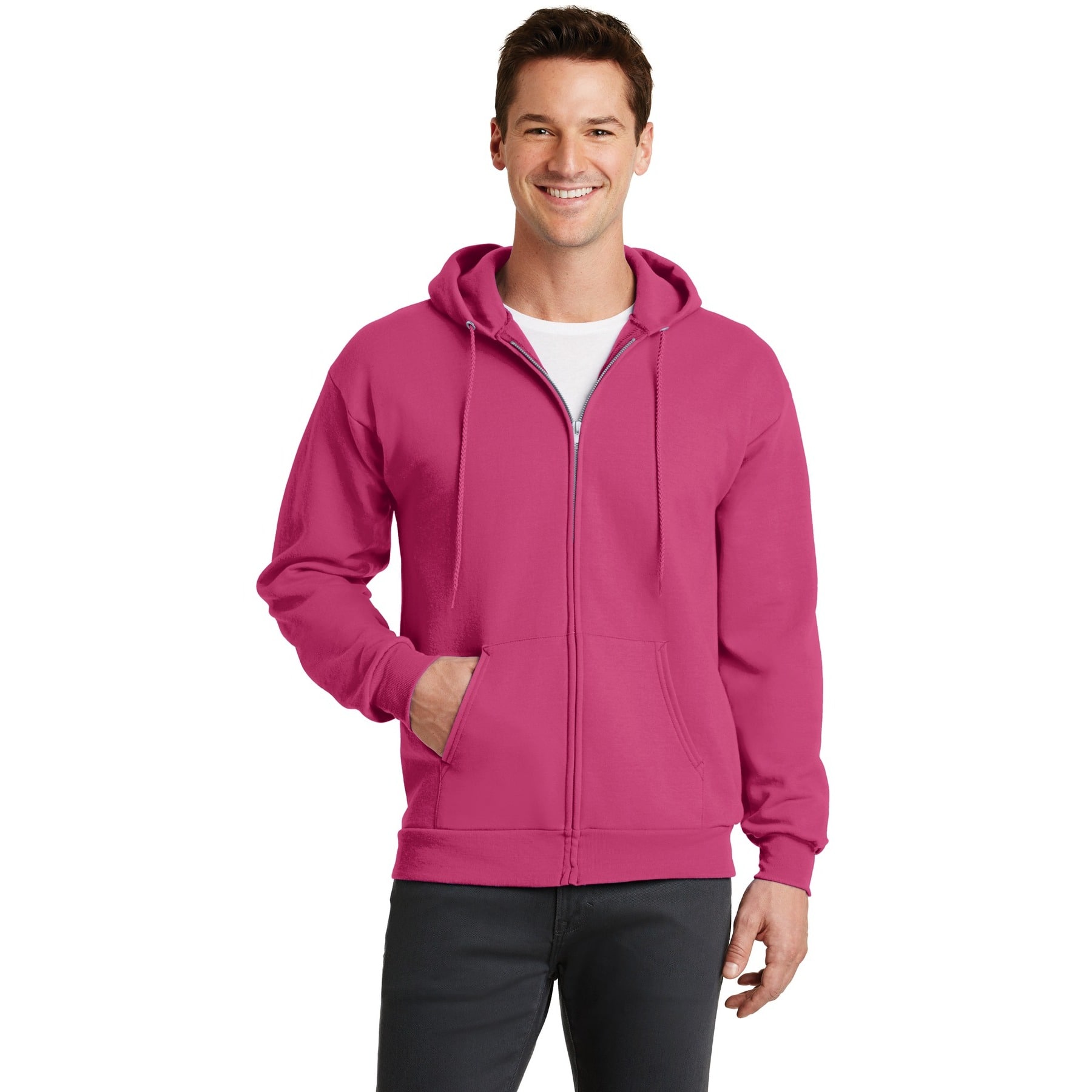 Port & Company® Core Fleece Full-Zip Hooded Sweatshirt