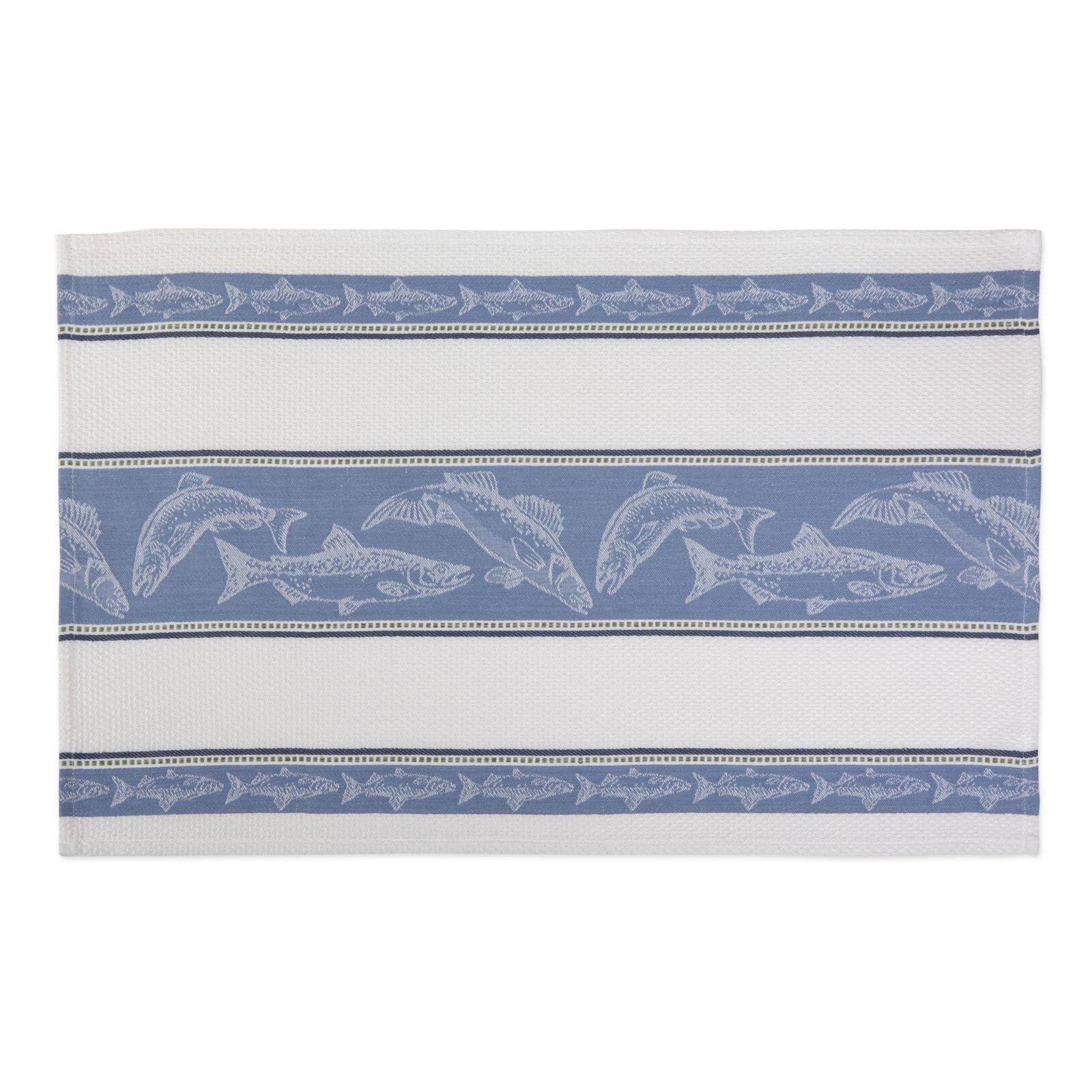 DII® Fish Jacquard Dishtowel, 3ct.