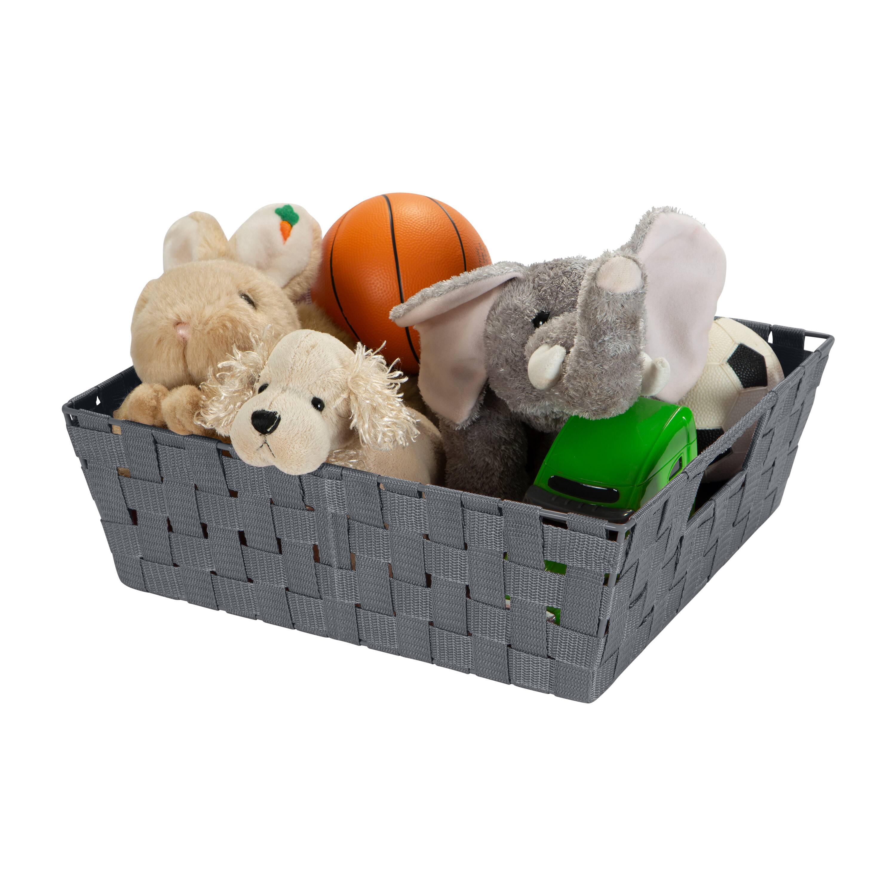 Simplify Gray Large Storage Shelf Tote Set