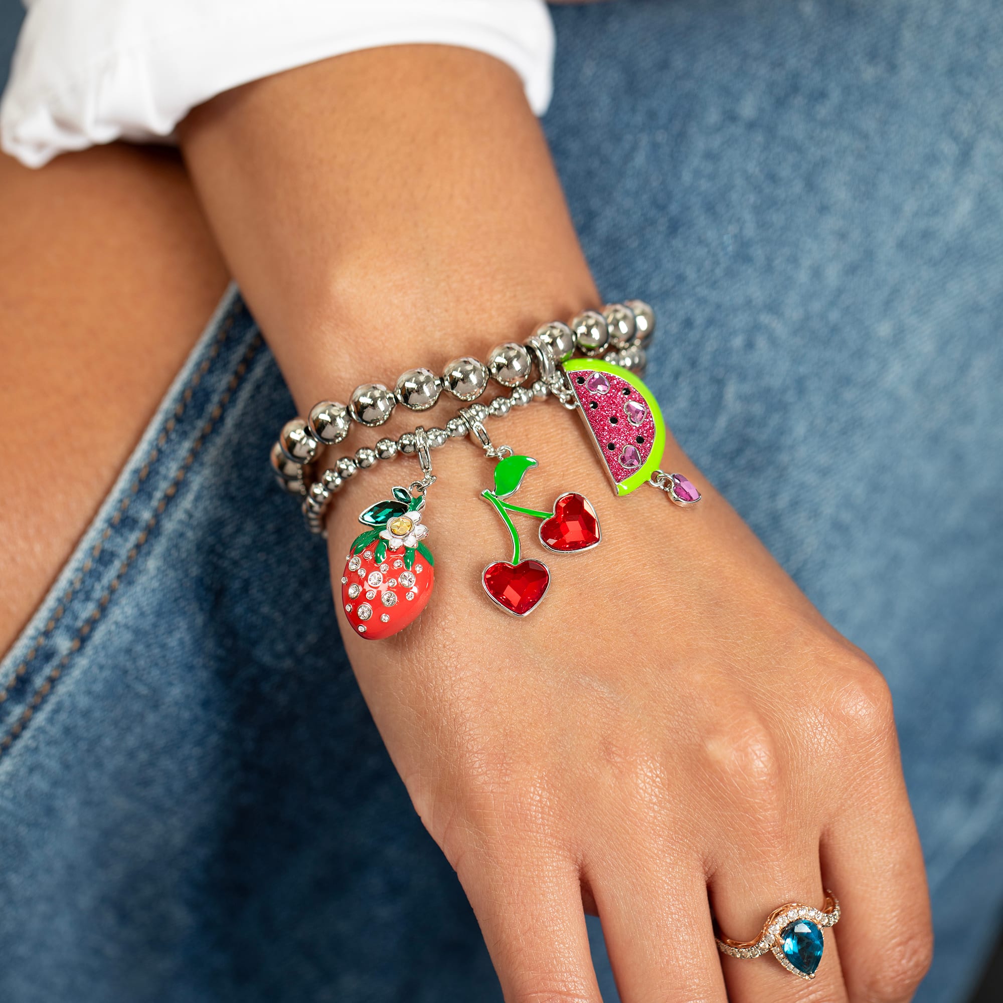 Watermelon Slice Austrian Crystal Charm by Bead Landing™