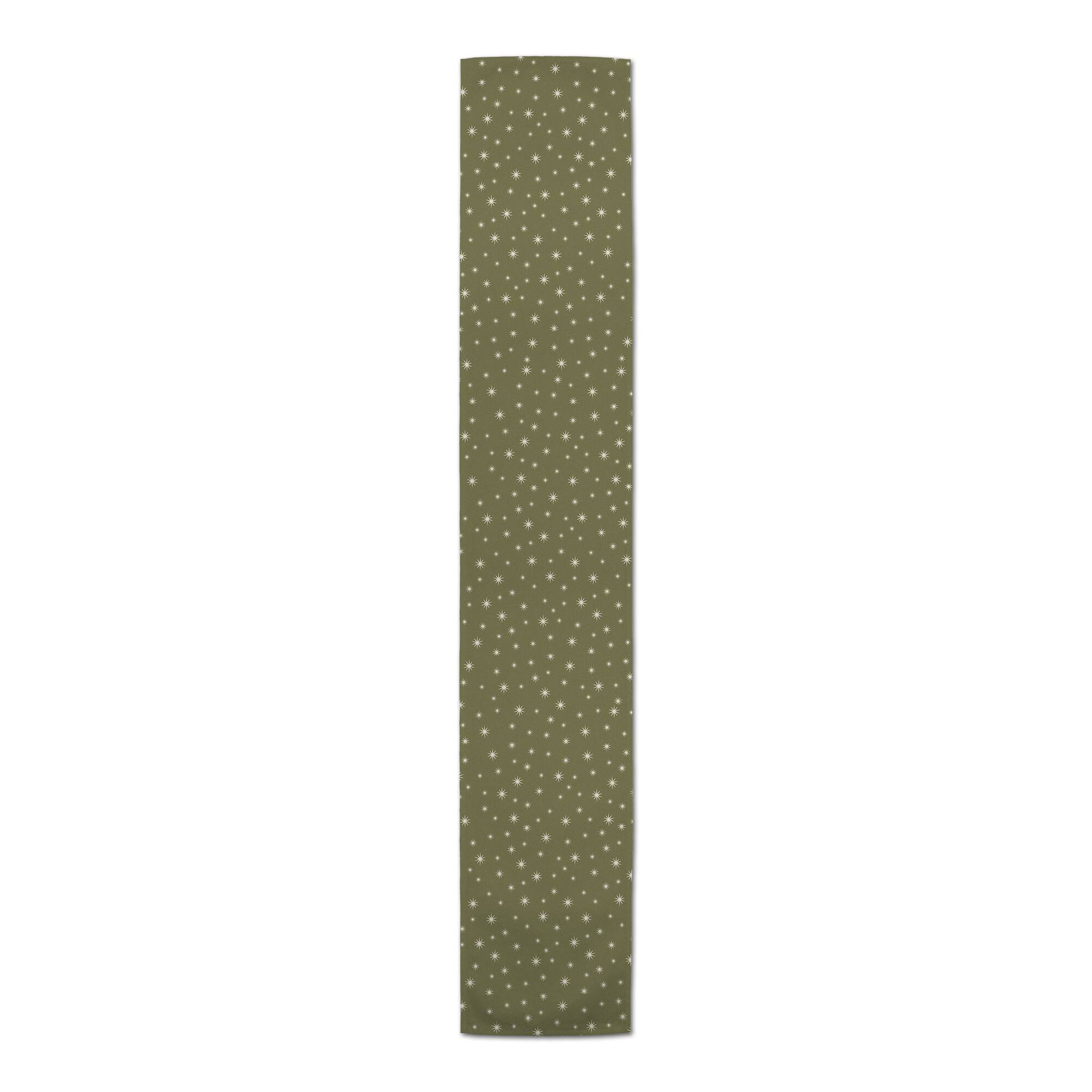 72" Green Twinkle Cotton Twill Runner
