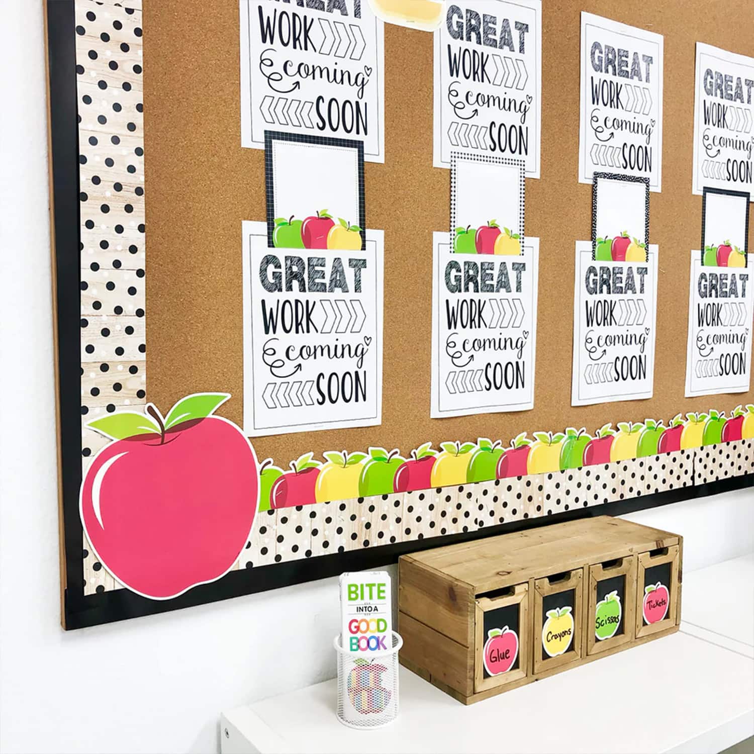 Creative Teaching Press® Apple Time Apples EZ Border, 48ft. Per Pack, 3 packs