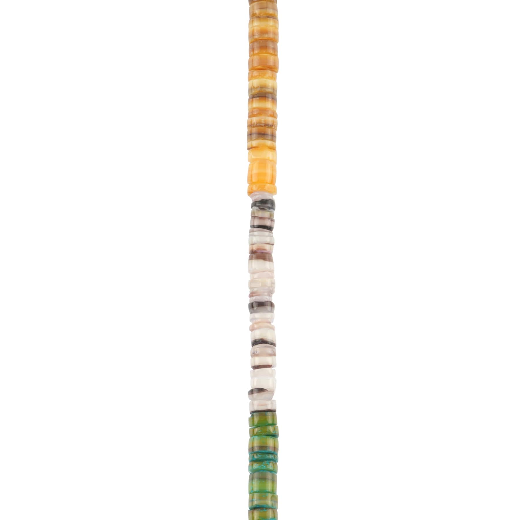 Multicolored Dyed Shell Heishi Beads, 4.5mm by Bead Landing™
