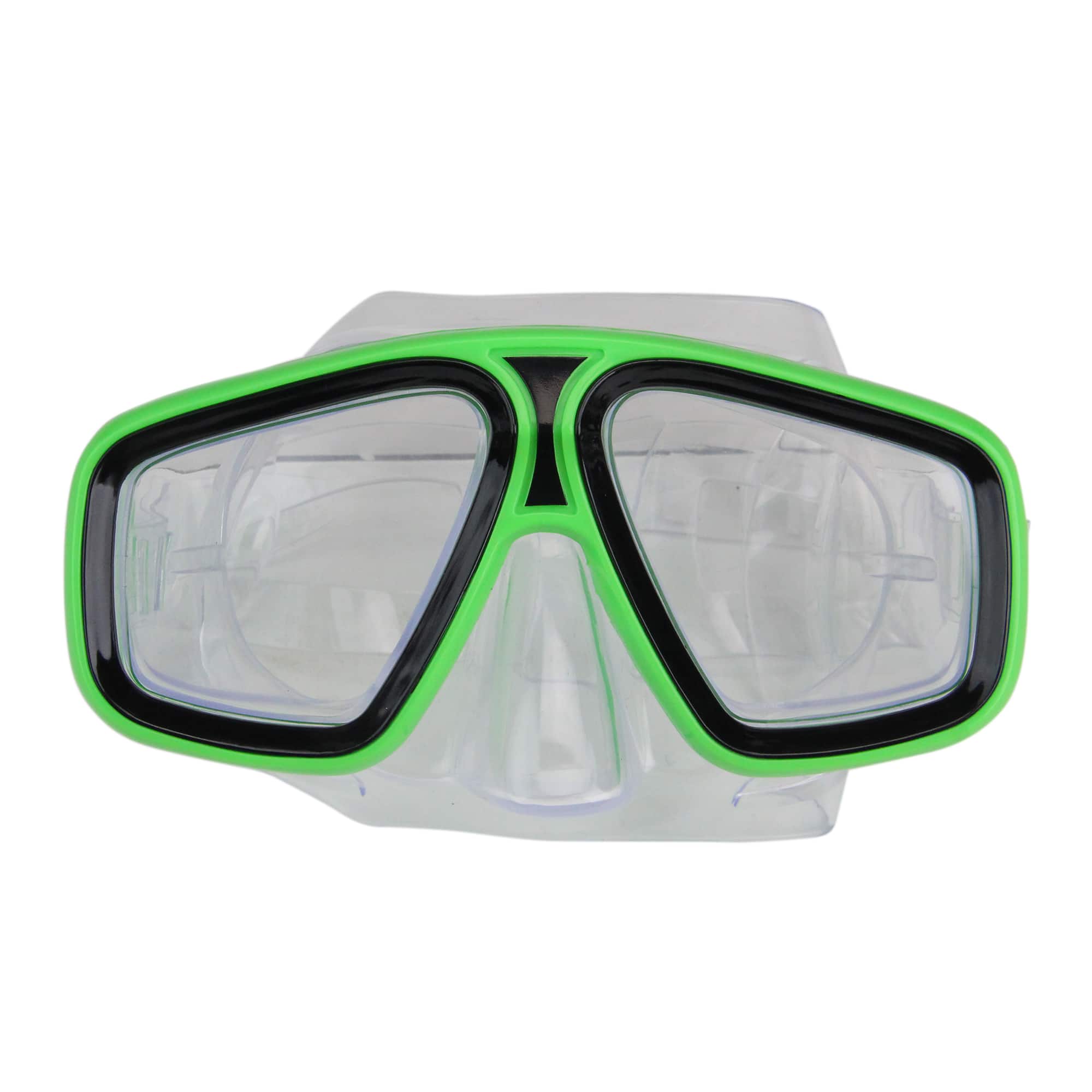 Swim Central 6.25" Lime Green Laguna Recreational Swim Mask with Nose Piece