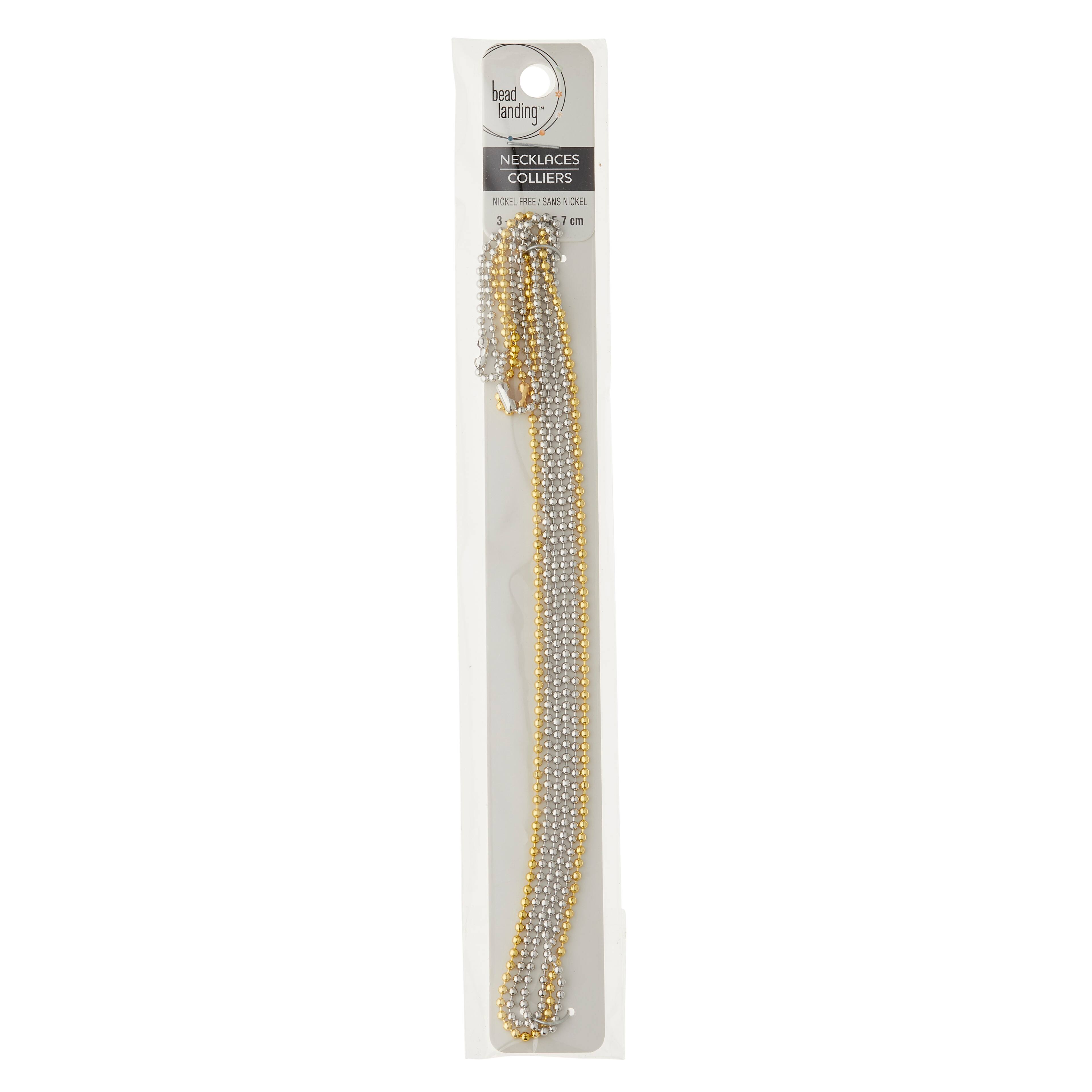 12 Packs: 3 ct. (36 total) 18" Assorted Ball Chains by Bead Landing™