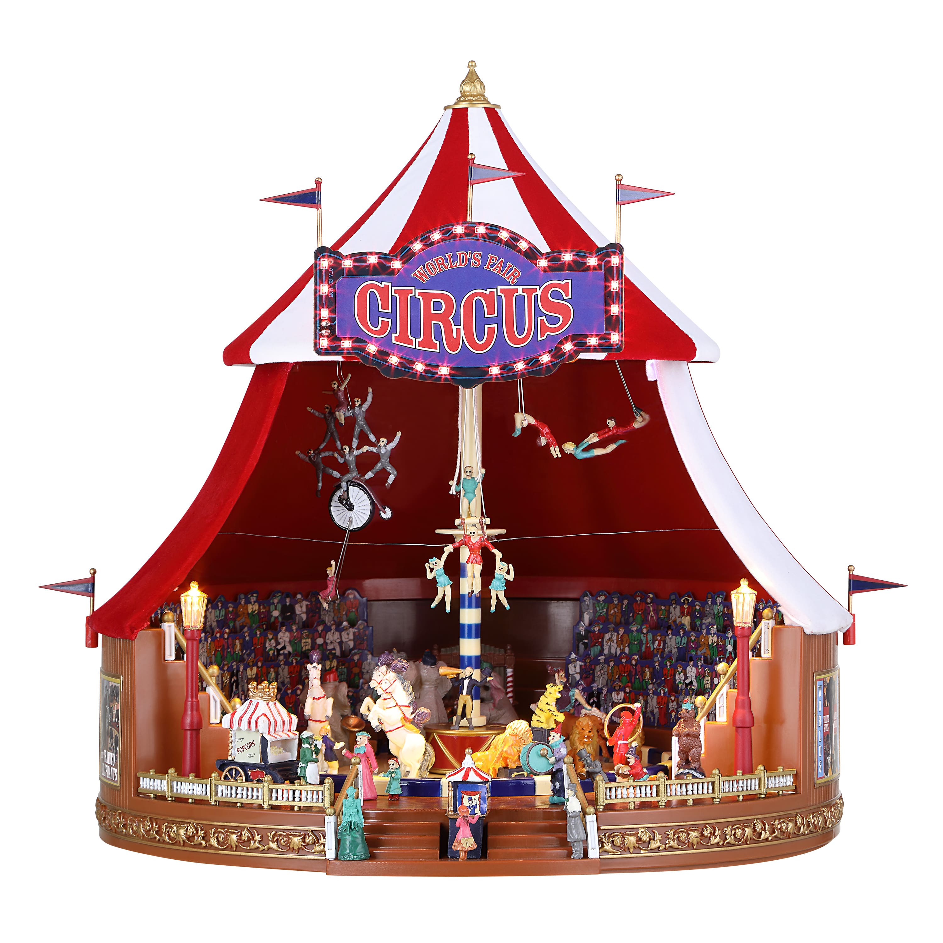 90th Anniversary Collection 12" Animated & Musical World's Fair Big Top Circus Accent