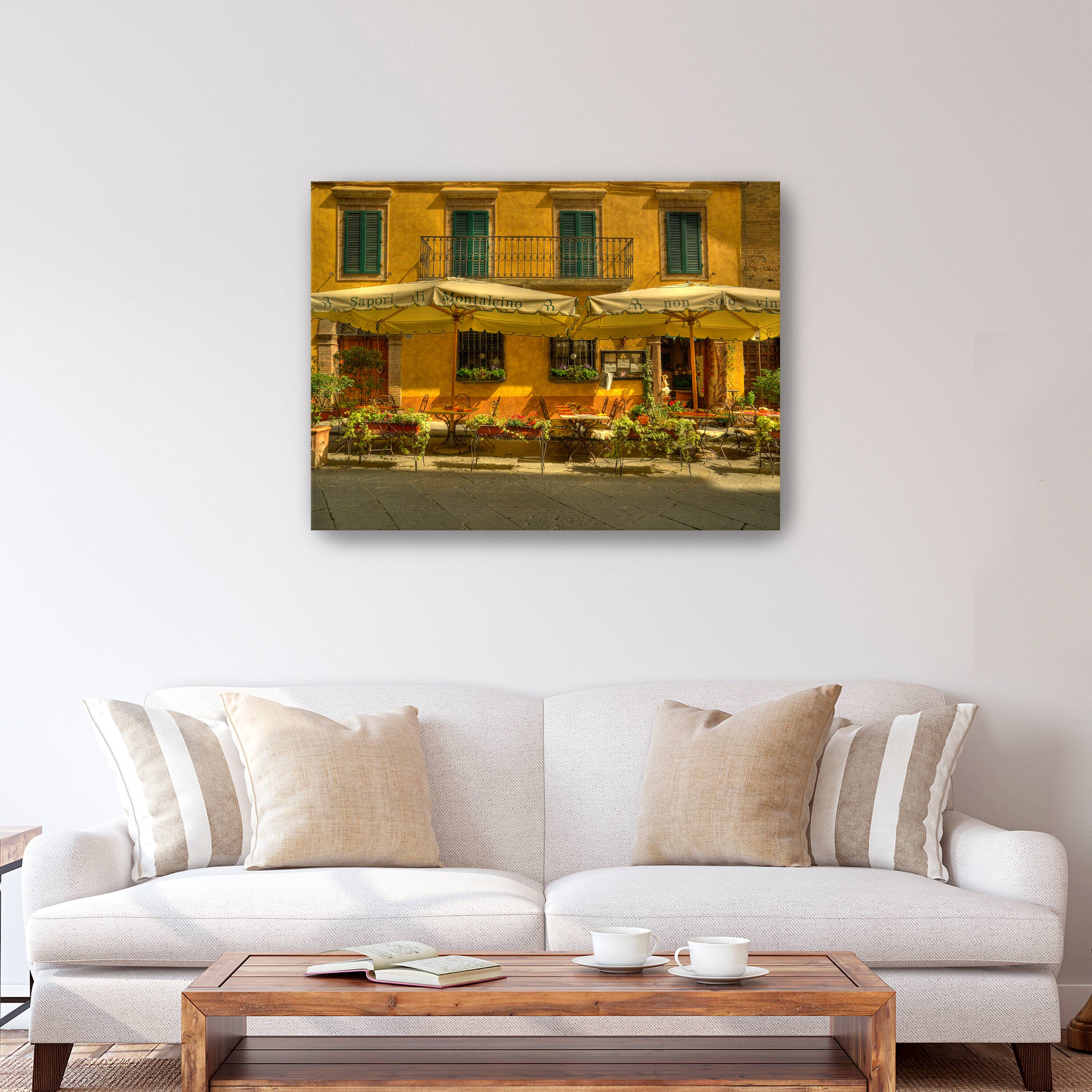 Lumaprints Montalcino Café Canvas Giclée Art