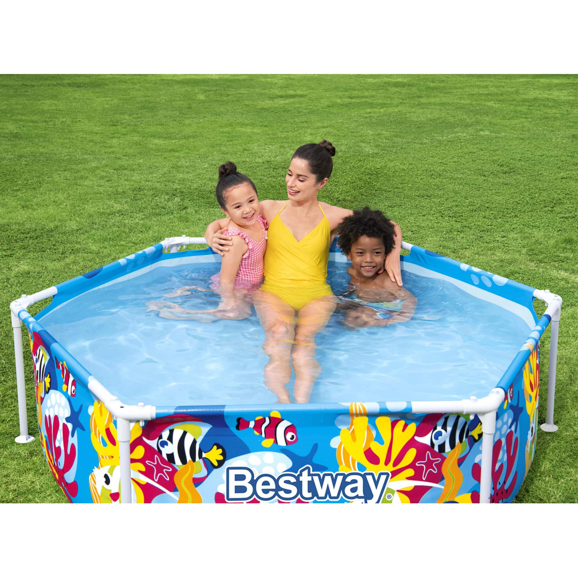 Steel Pro 6ft. UV Careful Splash-in-Shade Play Pool