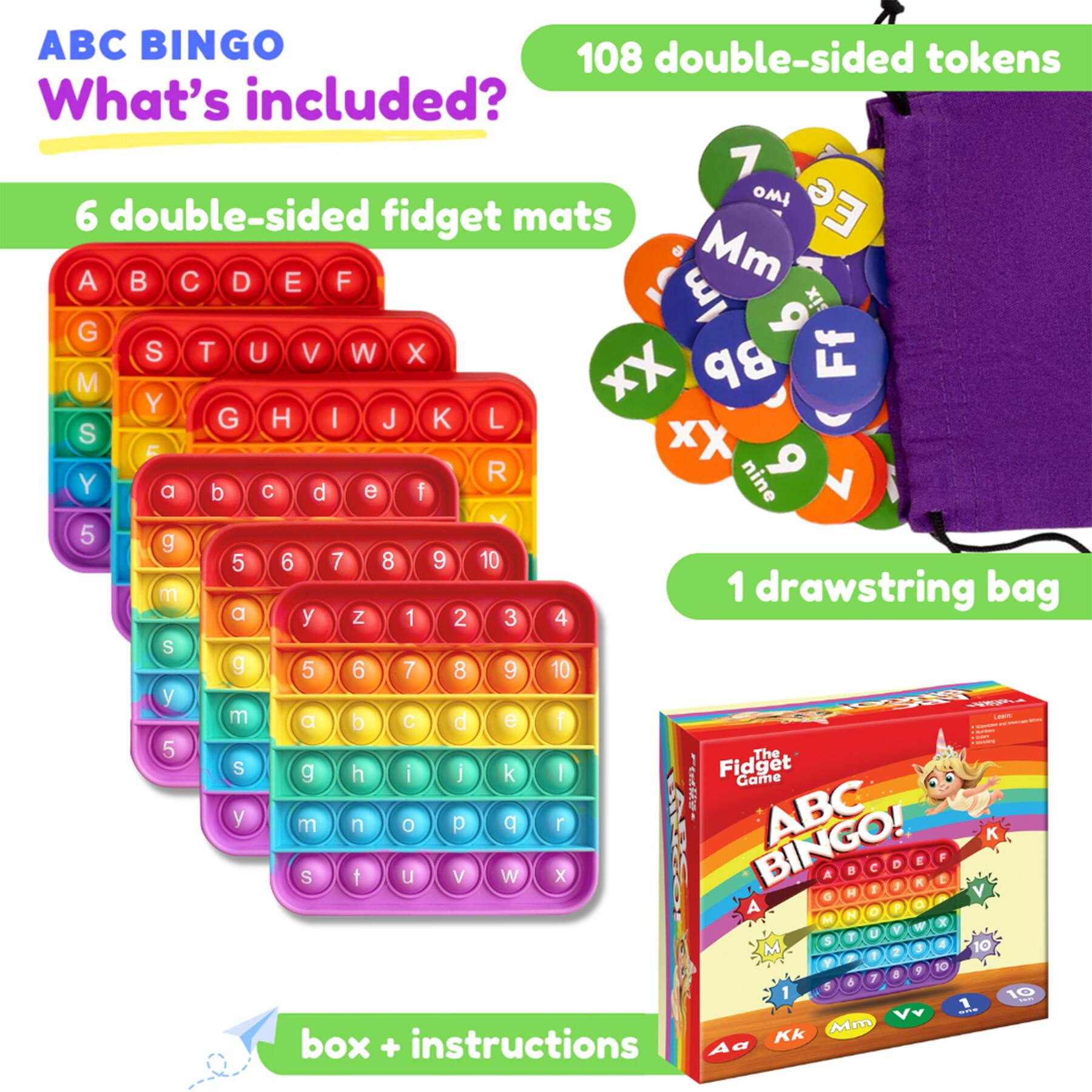 The Fidget Game ABC Bingo Set