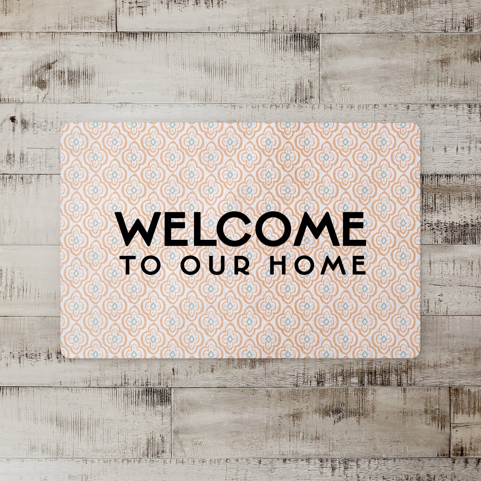Welcome Quatre Floor Mat