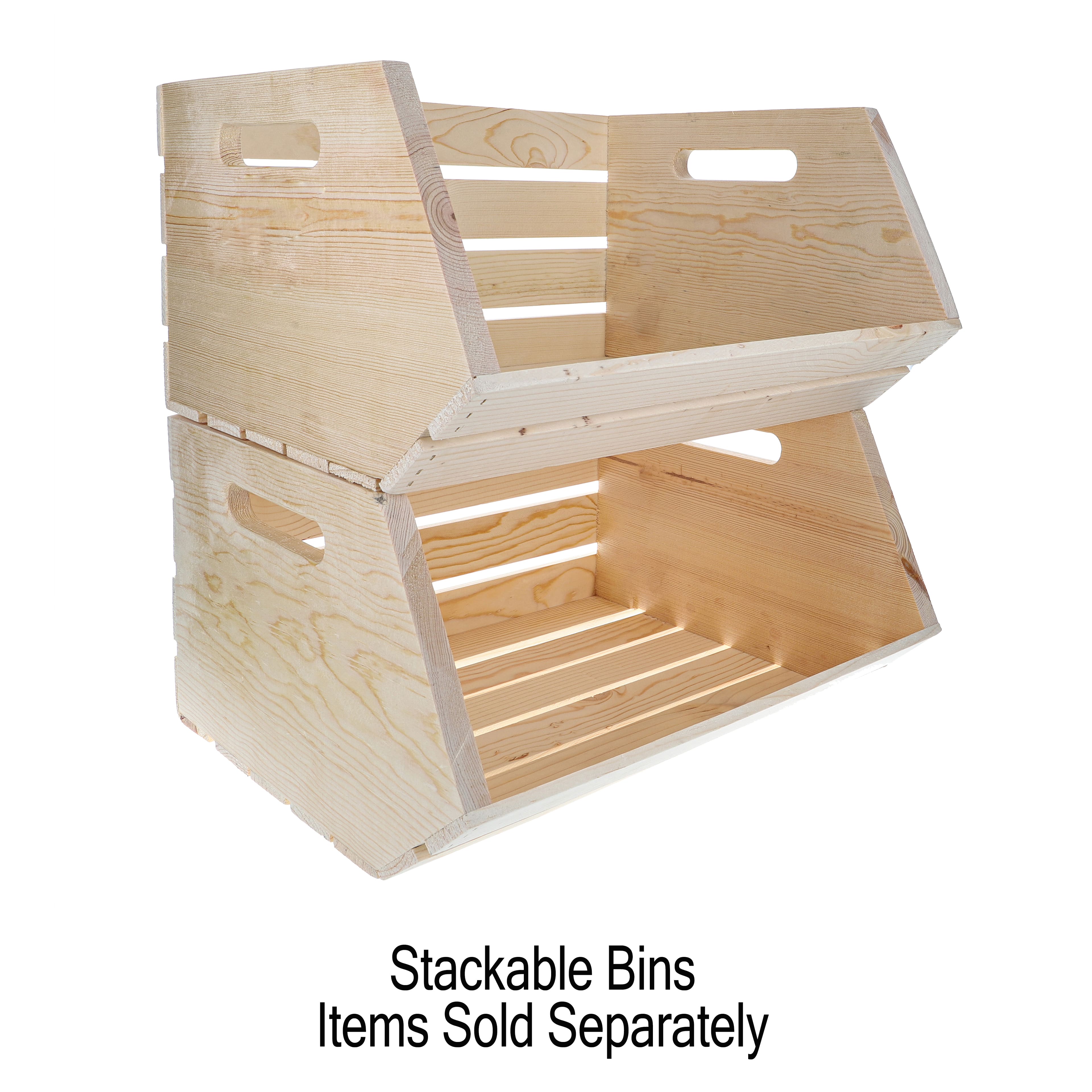 12 Pack: 18" Stackable Wood Crate by Make Market®