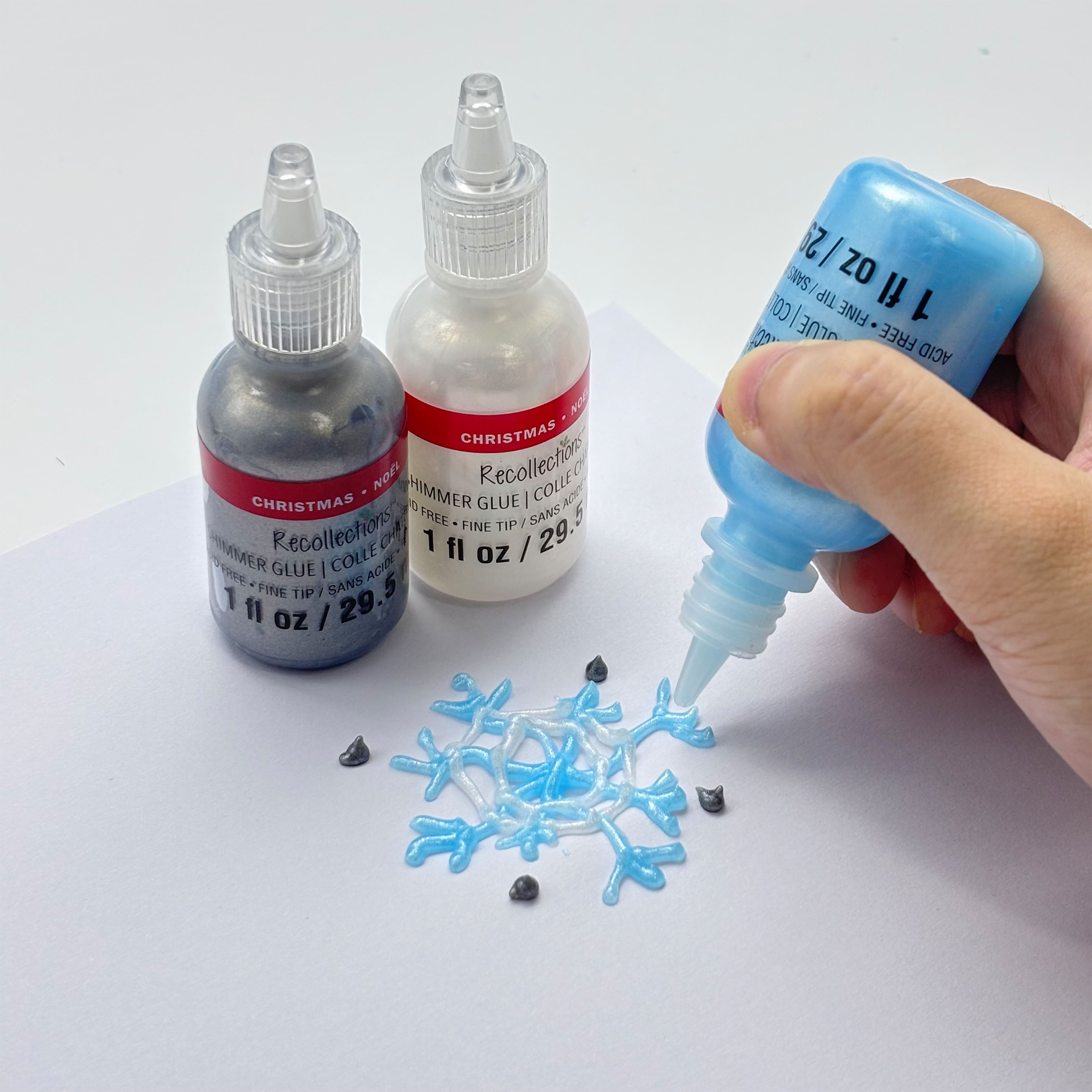 Silver, Blue & White Shimmer Glue Set by Recollections™