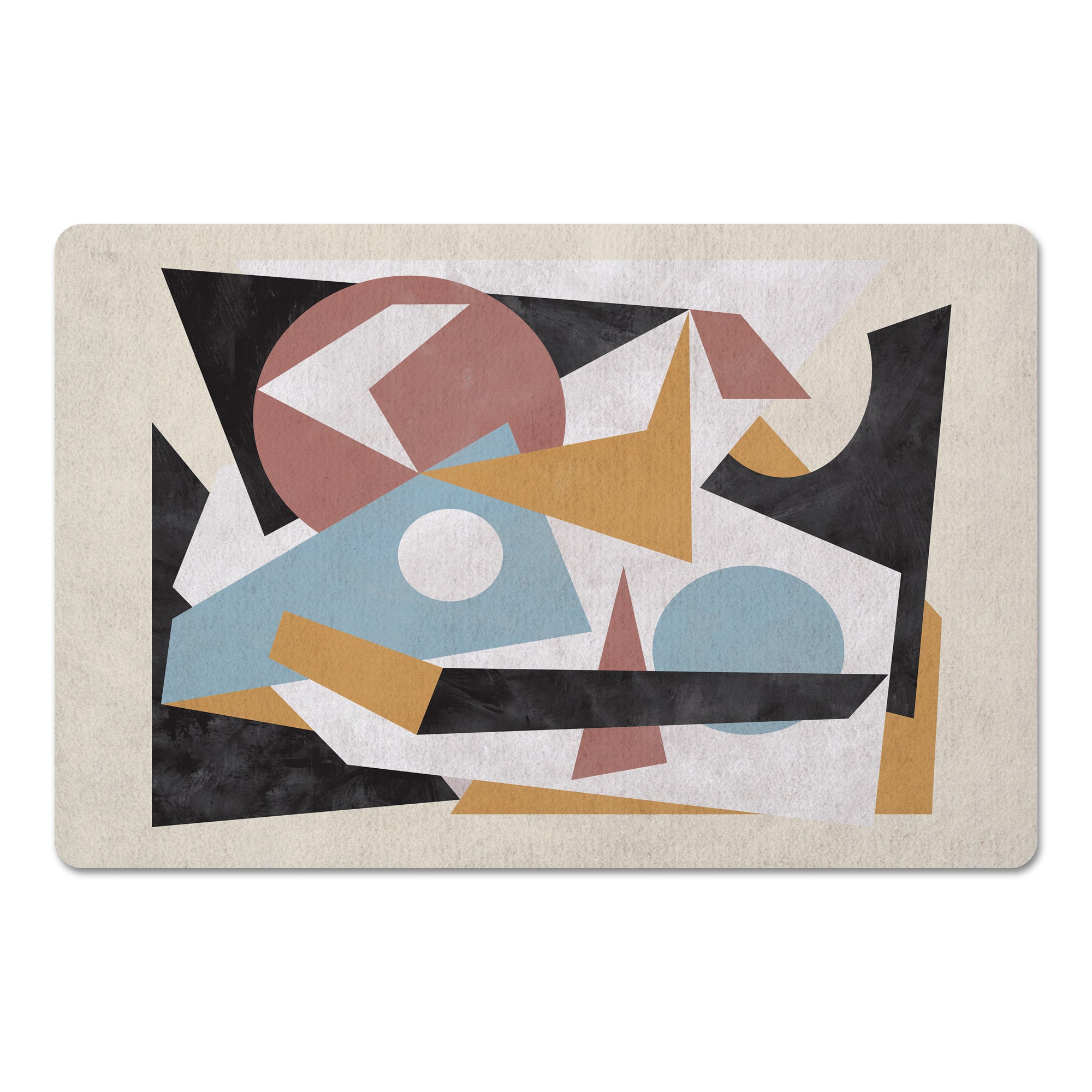 Geo Shapes Stacked Colors 27" x 18" Floor Mat