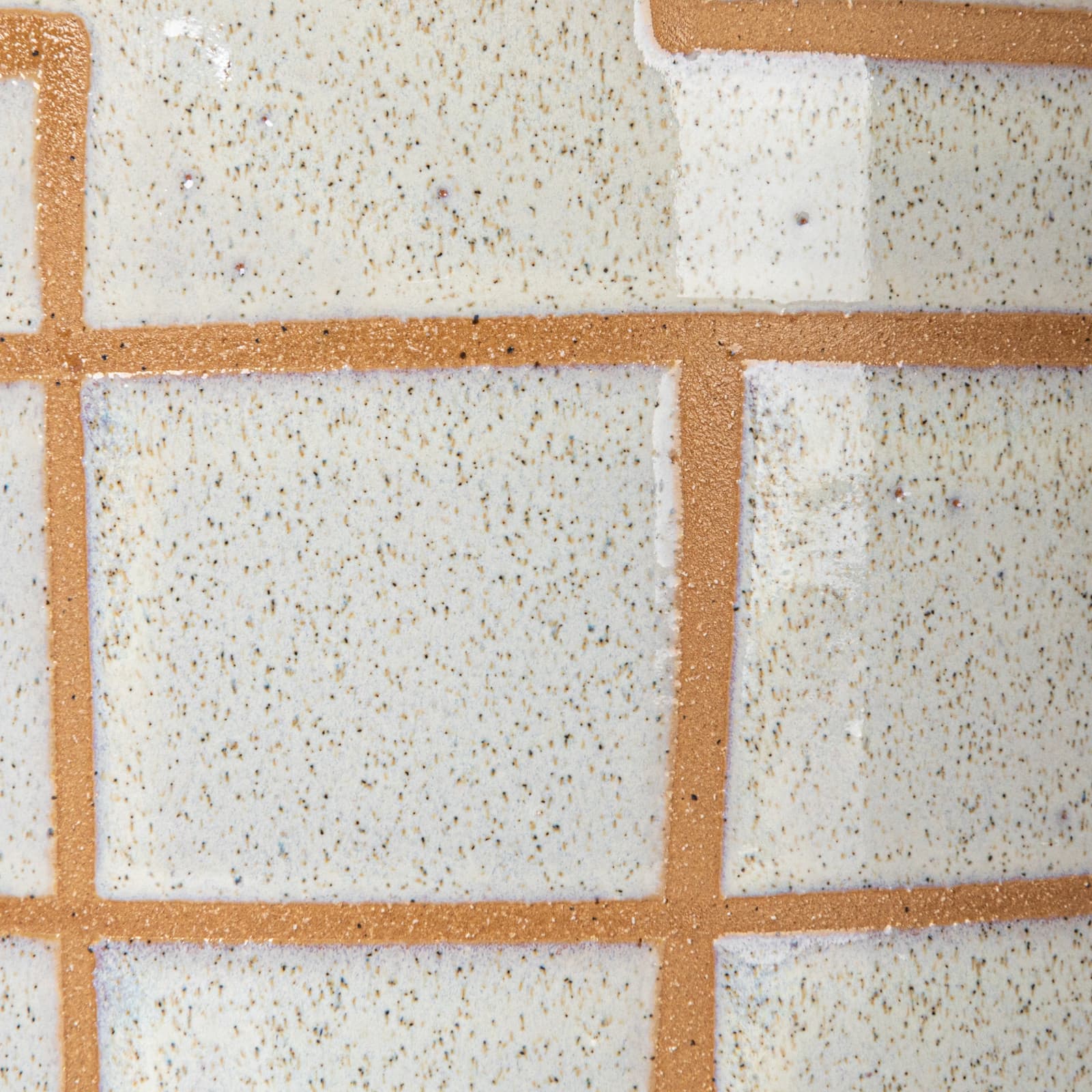 Hello Honey® 6" Cream & Brown Geometric Harmony Stoneware Planter