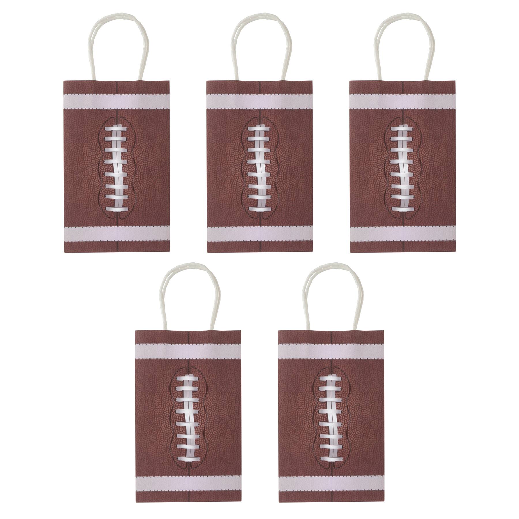 Small Football Gift Bags, 5ct. by Celebrate It™