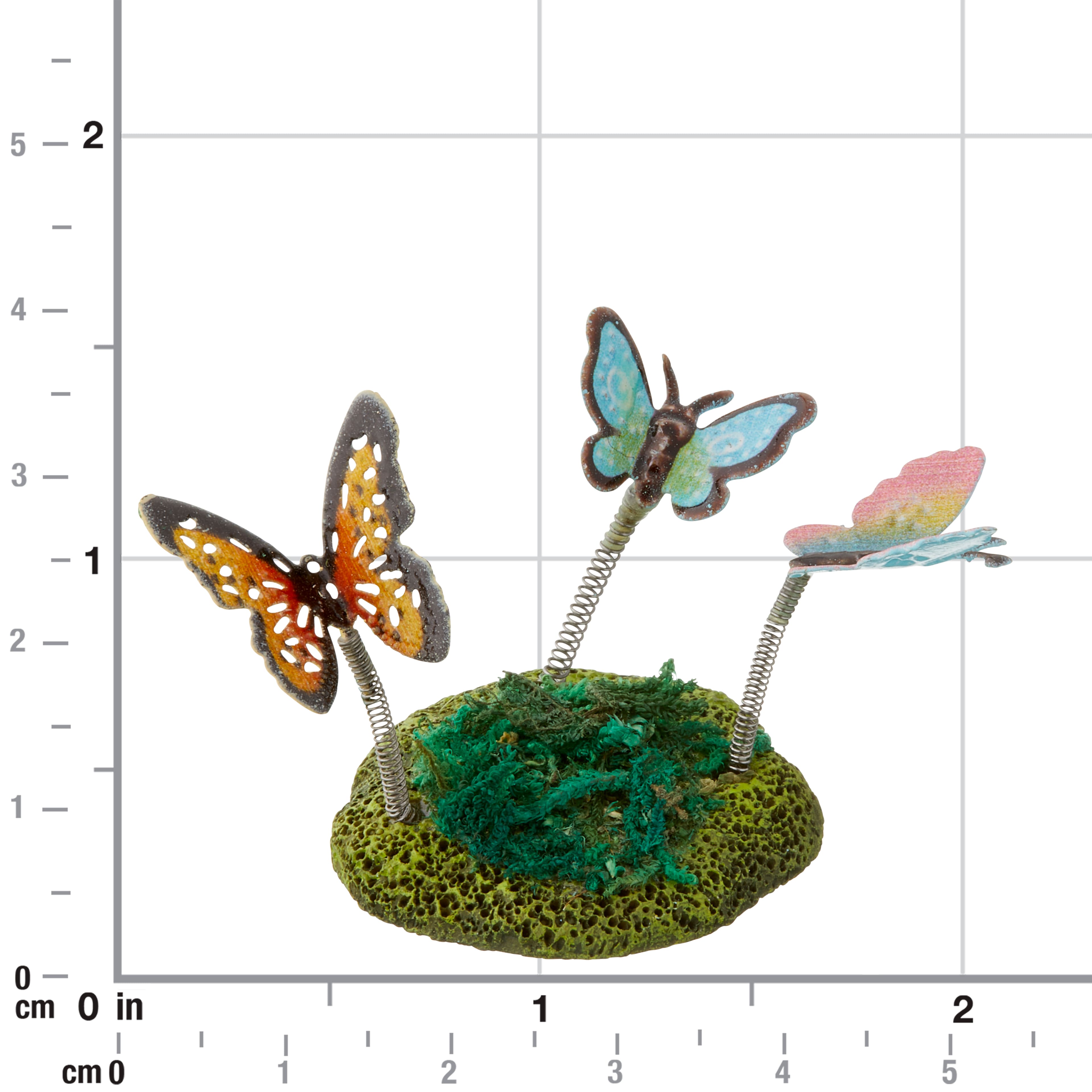 12 Pack: Mini Butterflies with Moss by Make Market®
