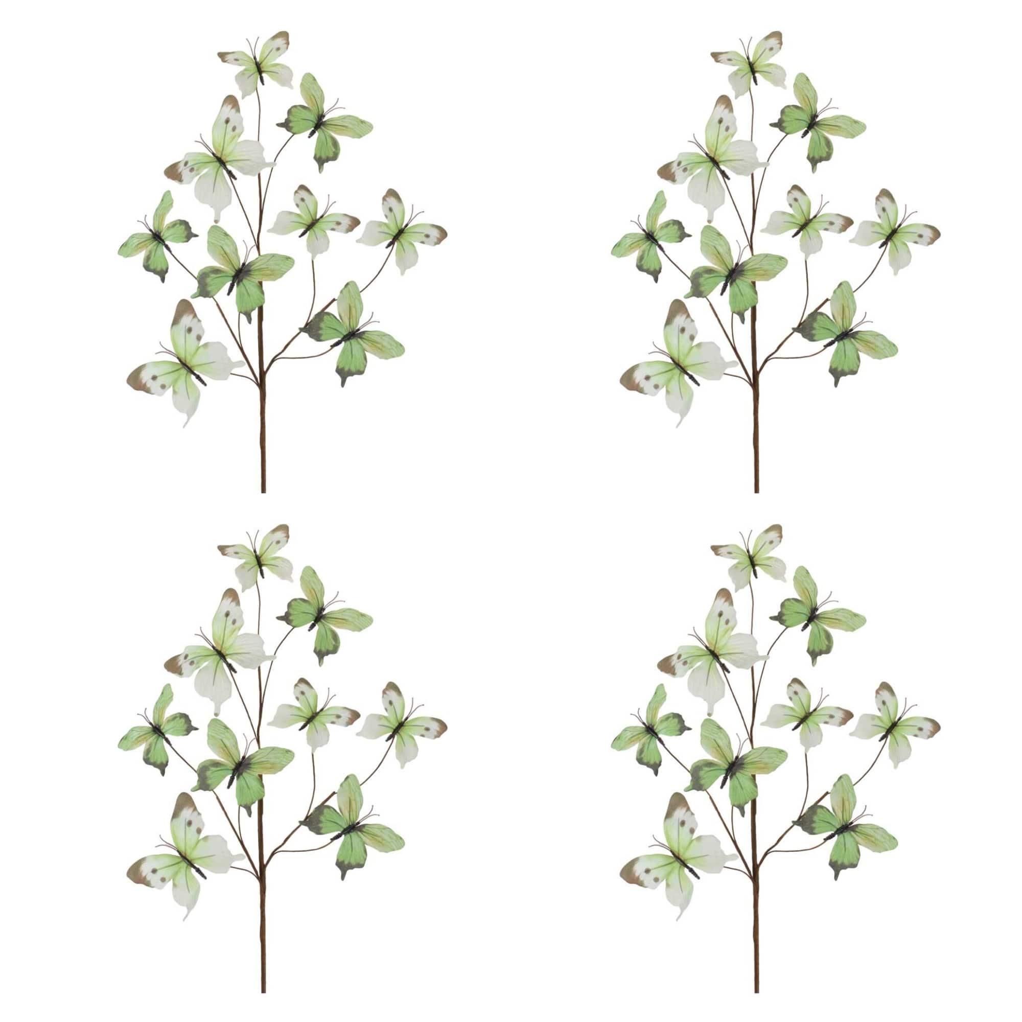 Michaels, Melrose 32.5" Butterfly Twig Sprays, 4ct. – Category: Stems