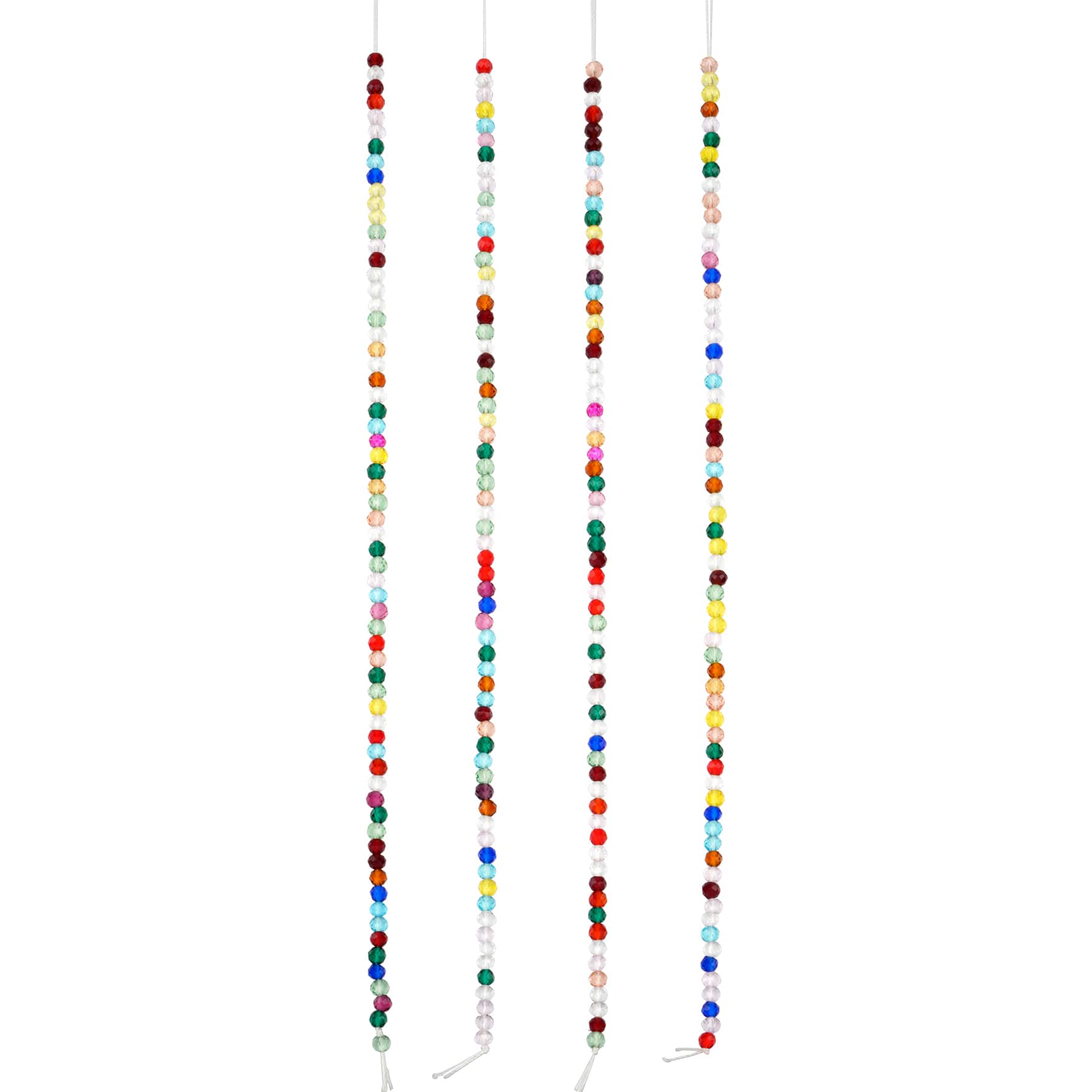 12 Pack: Multicolor Faceted Glass Round Beads, 2.8mm by Bead Landing™