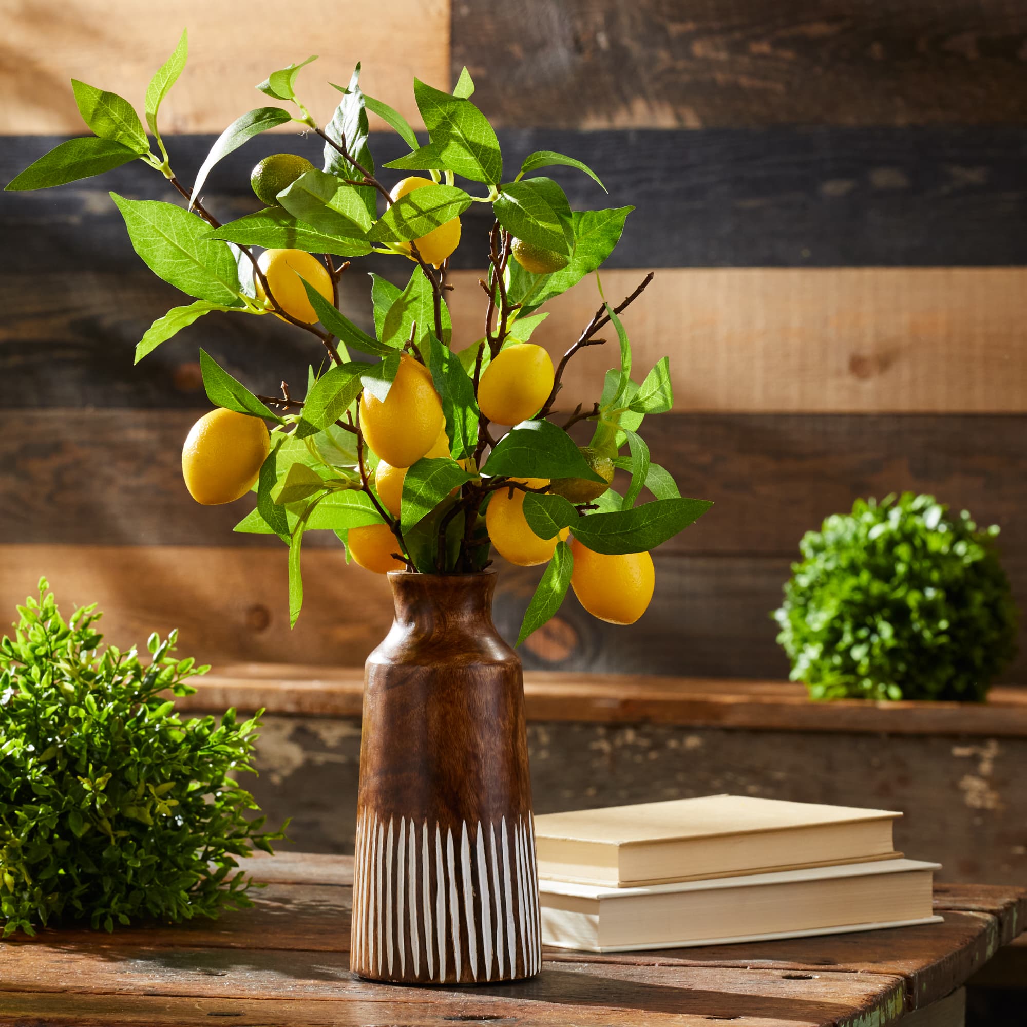 33.75" Lemon Fruit Foliage Branches, 6ct.