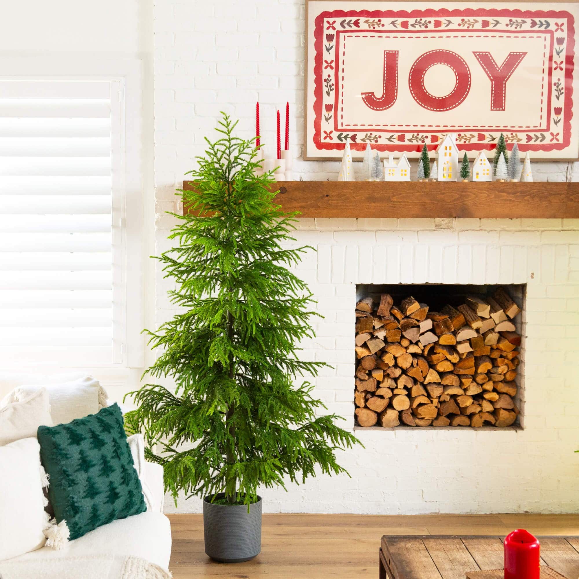 7ft. Norfolk Island Pine Real Touch Artificial Christmas Tree