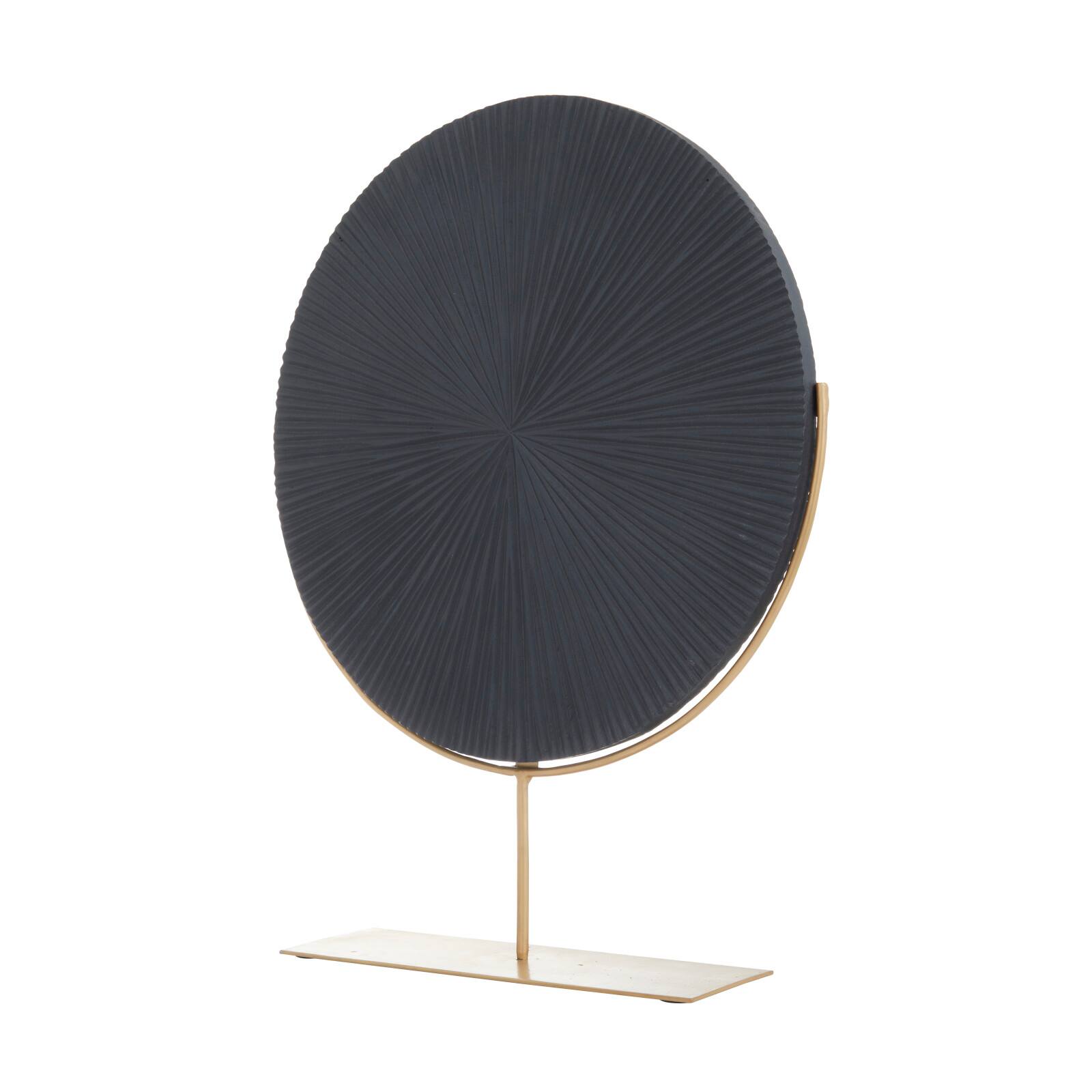 CosmoLiving by Cosmopolitan Black Iron Contemporary Sculpture, 23" x 18" x 4"