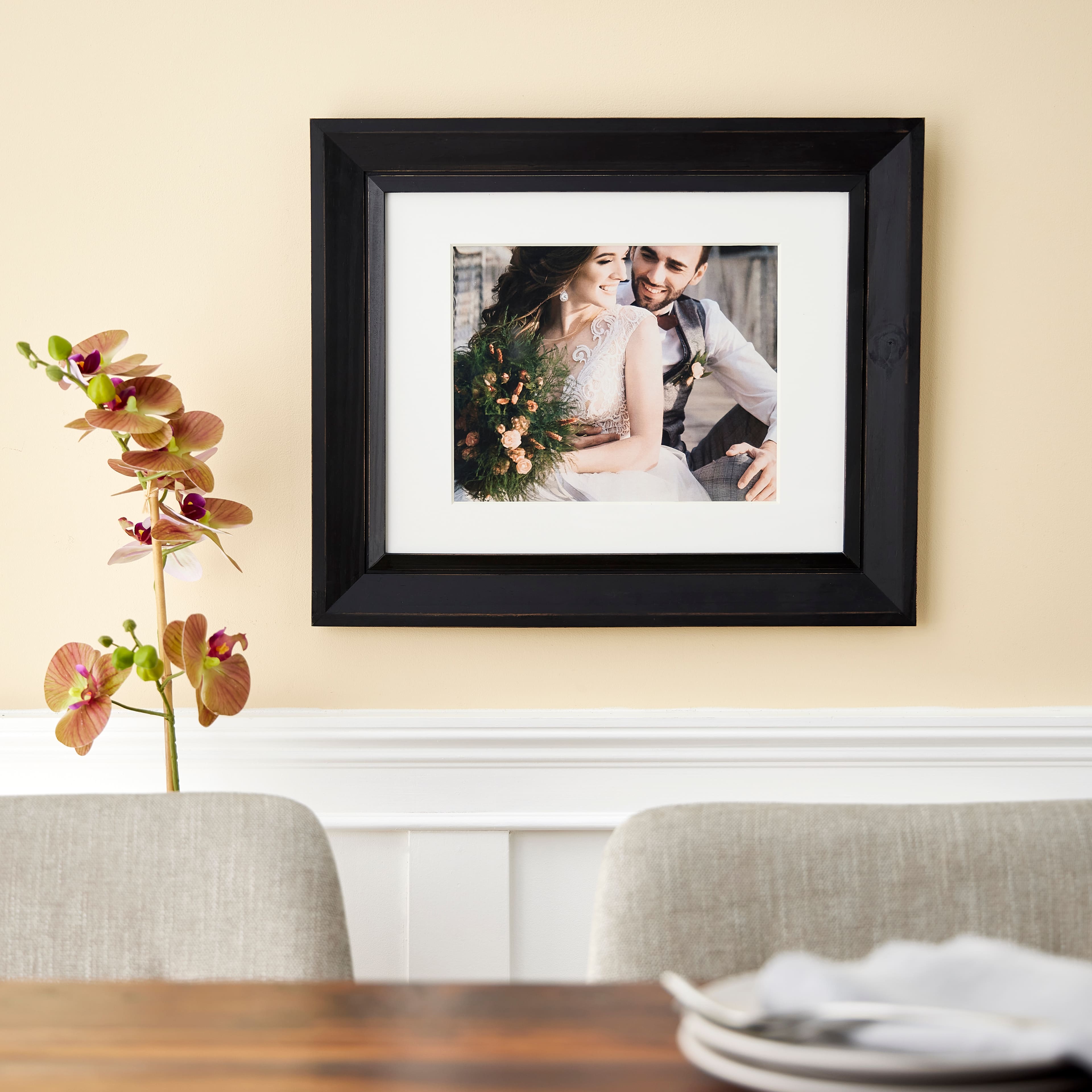8 Pack: Black 8" x 10" Angled Frame, Home Collection By Studio Décor®