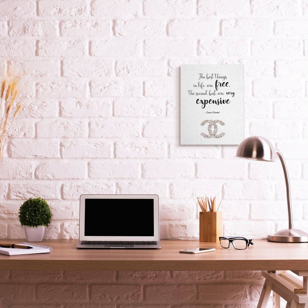 Stupell Industries Second Best Things In Life Quote Fashion Brand Glam Text Canvas Wall Art