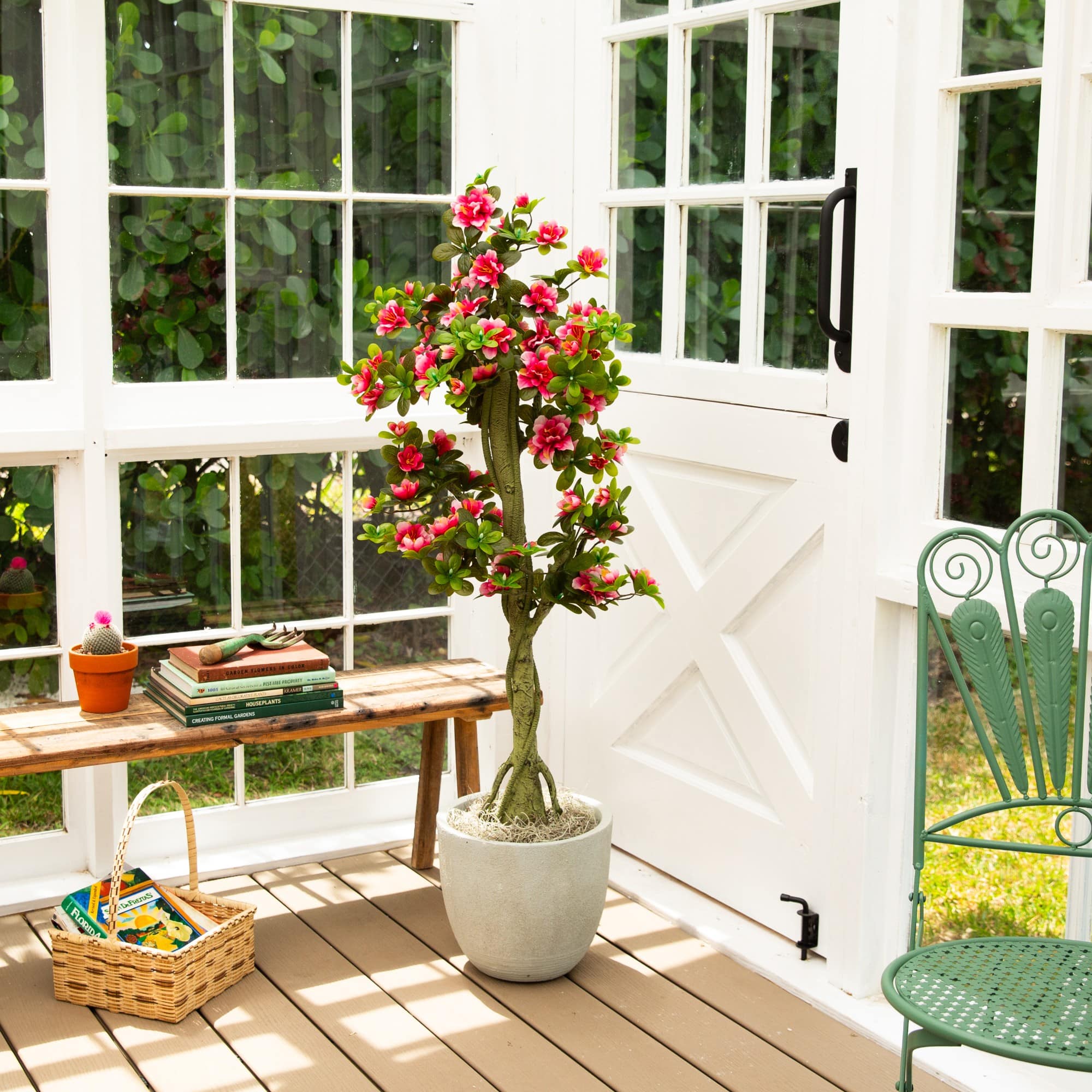 4ft. UV Resistant Artificial Azalea Tree (Indoor/Outdoor)