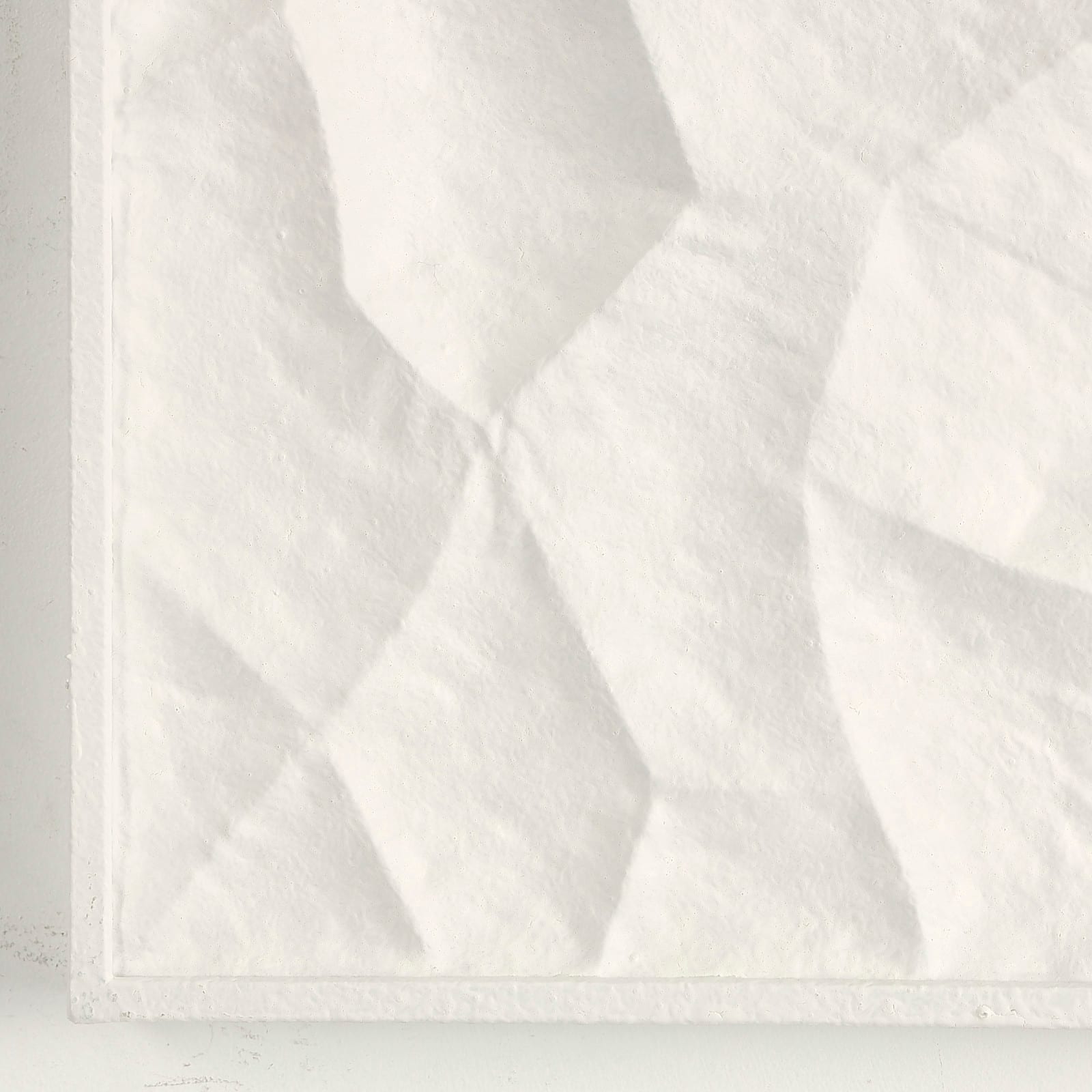Abstract Dimensional Wall Art in White Frame