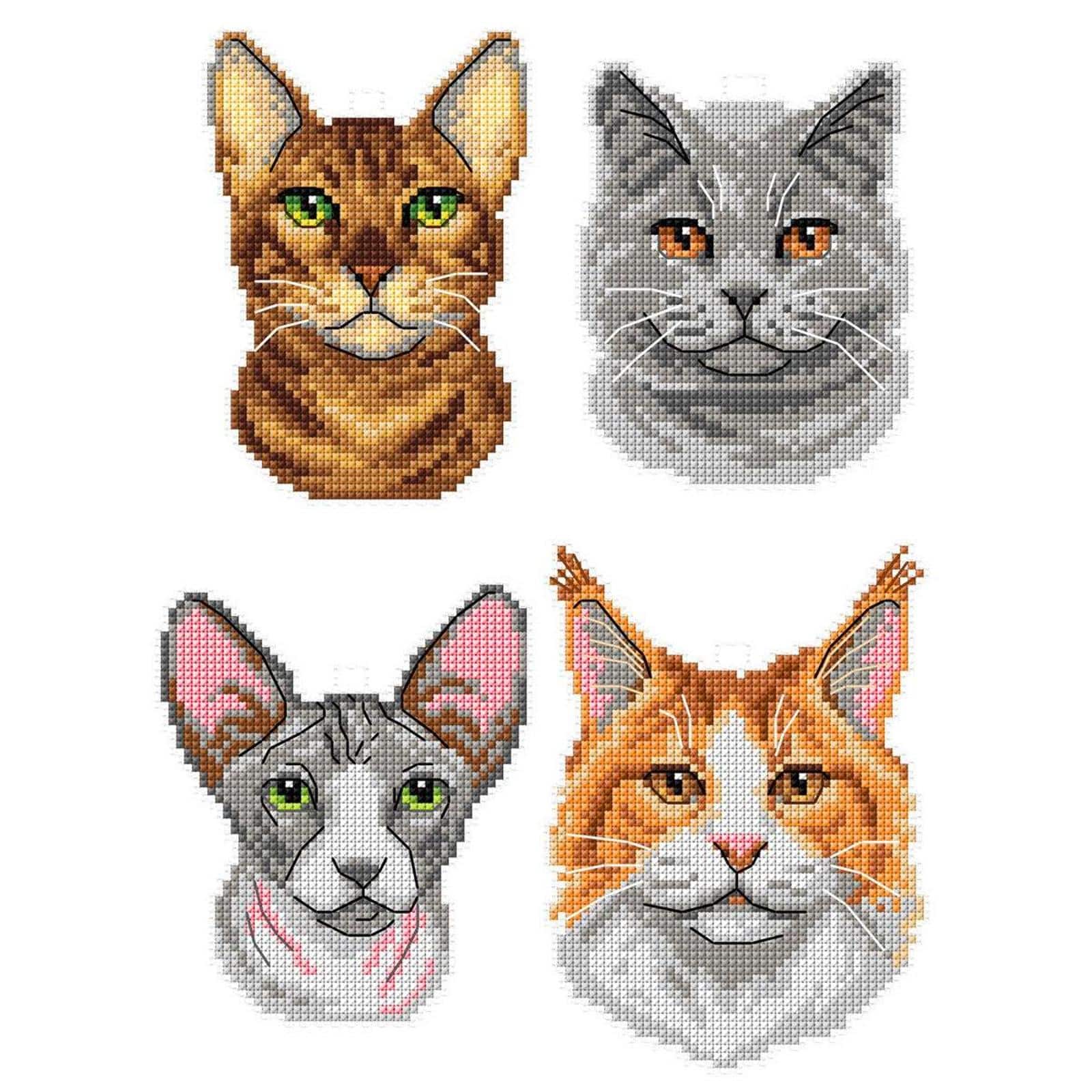 Crafting Spark Cats Counted Cross Stitch Kit
