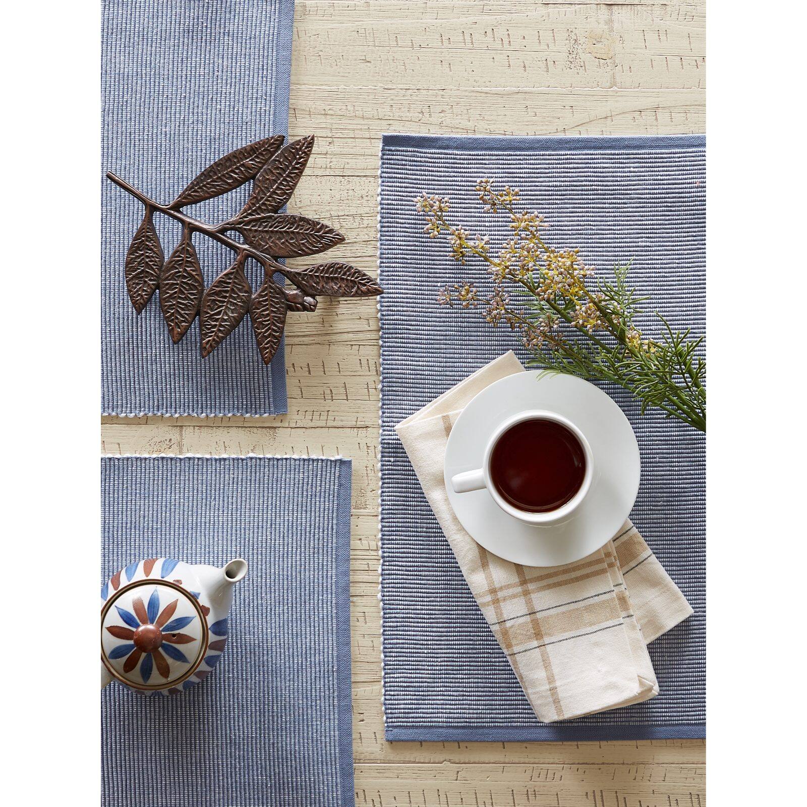 DII® 2-Tone Ribbed Placemats