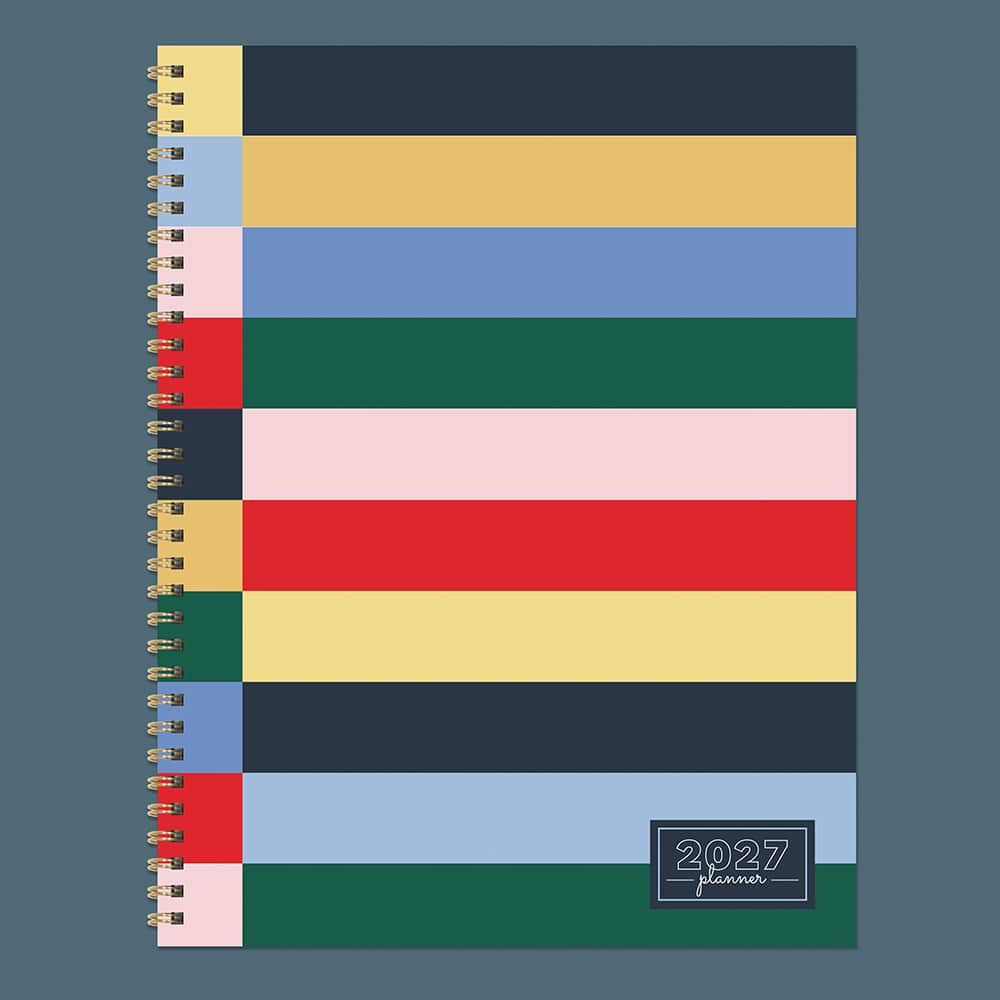 2027 Sailor Stripe Large Weekly Monthly Planner