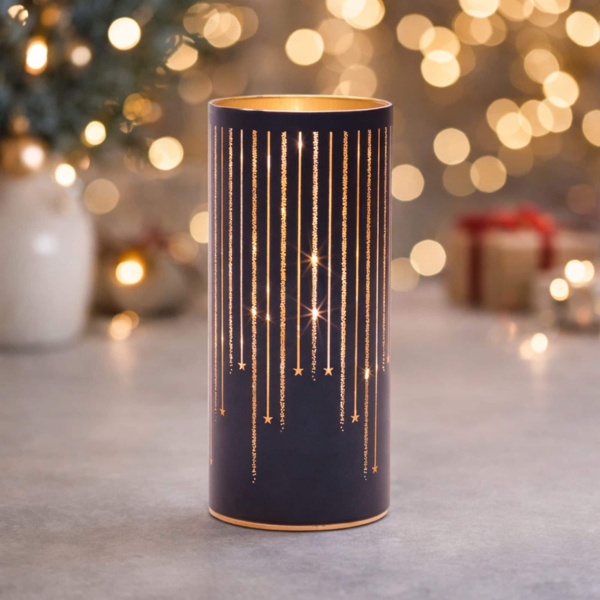 Melrose 8" LED Star Printed Luminary
