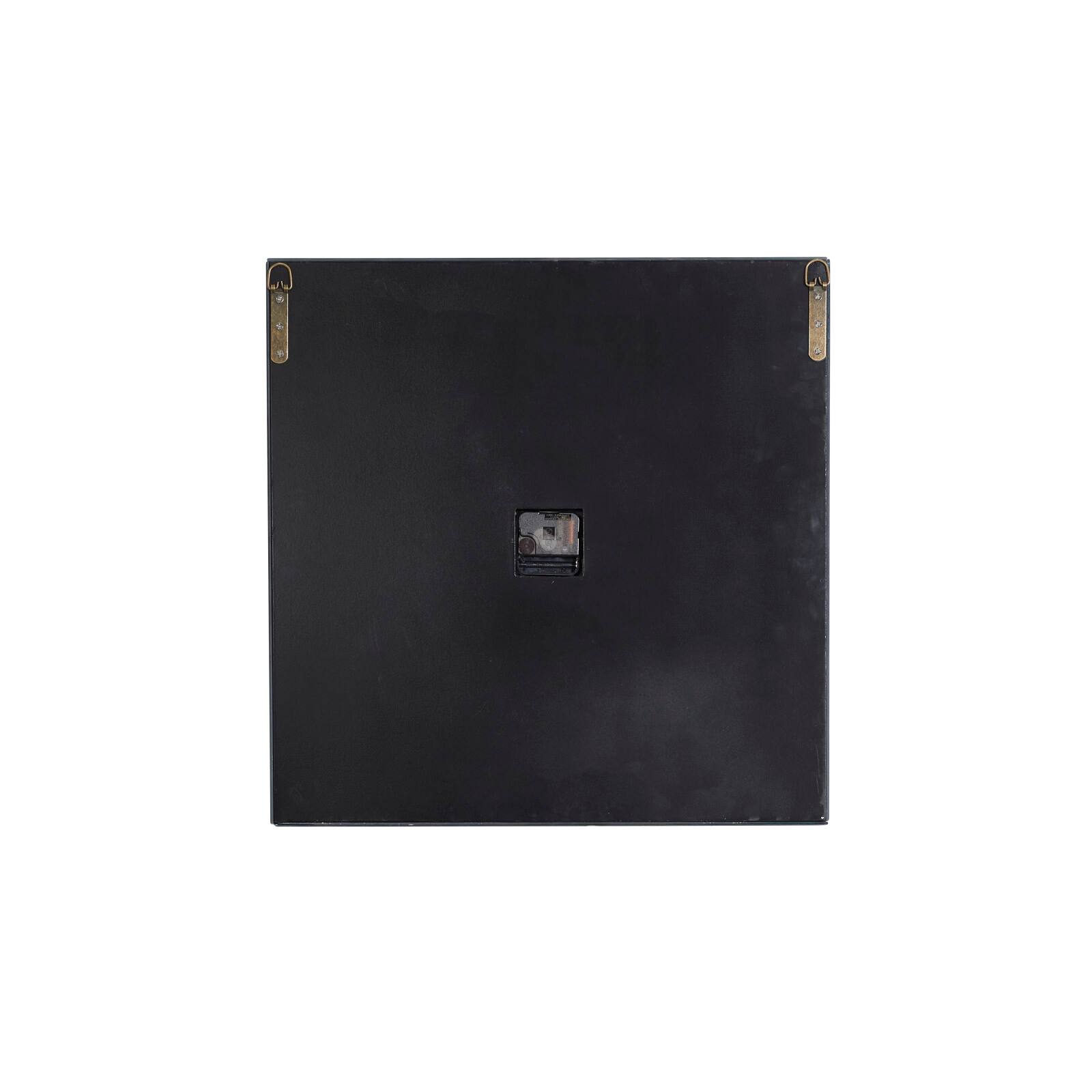 20" Black Wood Glam Wall Clock
