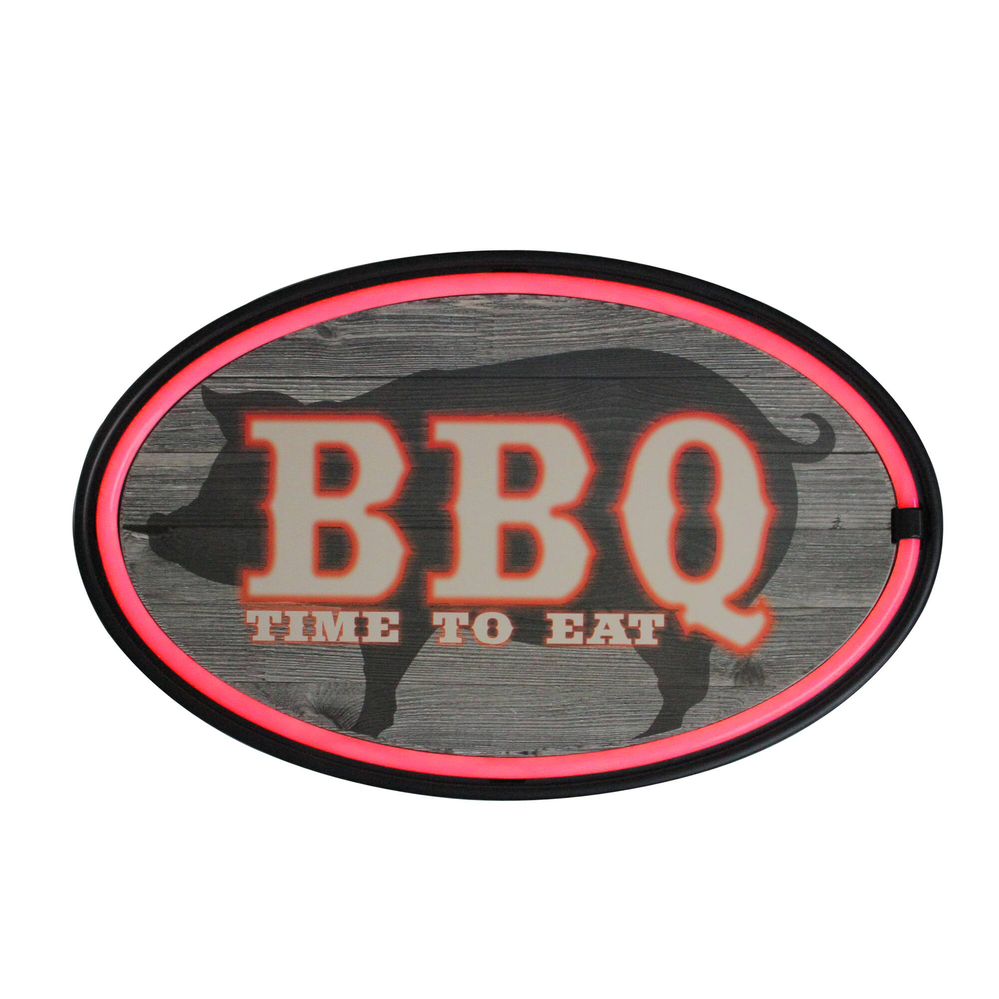 16" Neon LED Lighted BBQ Wall Sign By Northlight in Black/Red | 16" x 10" | Michaels®