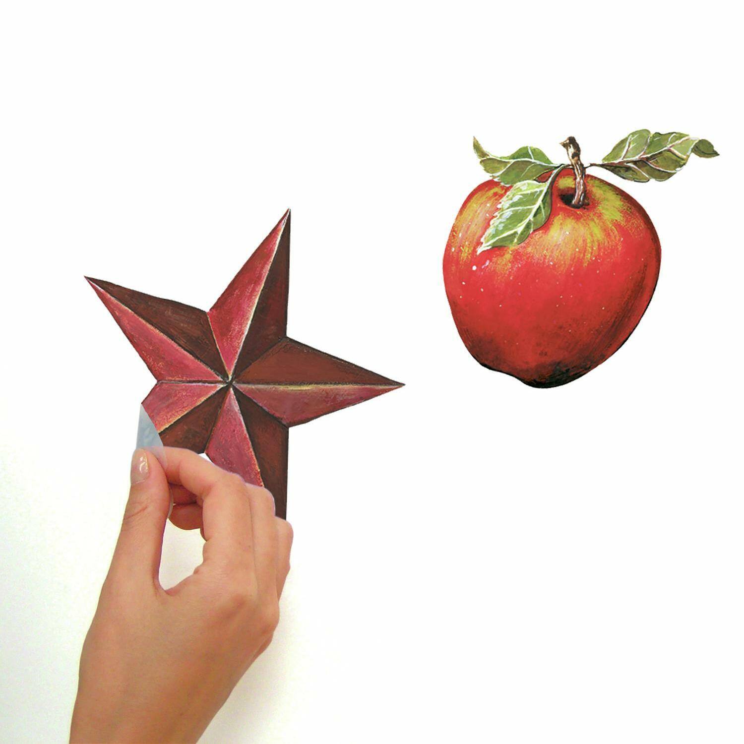 RoomMates Country Apples Peel & Stick Wall Decals
