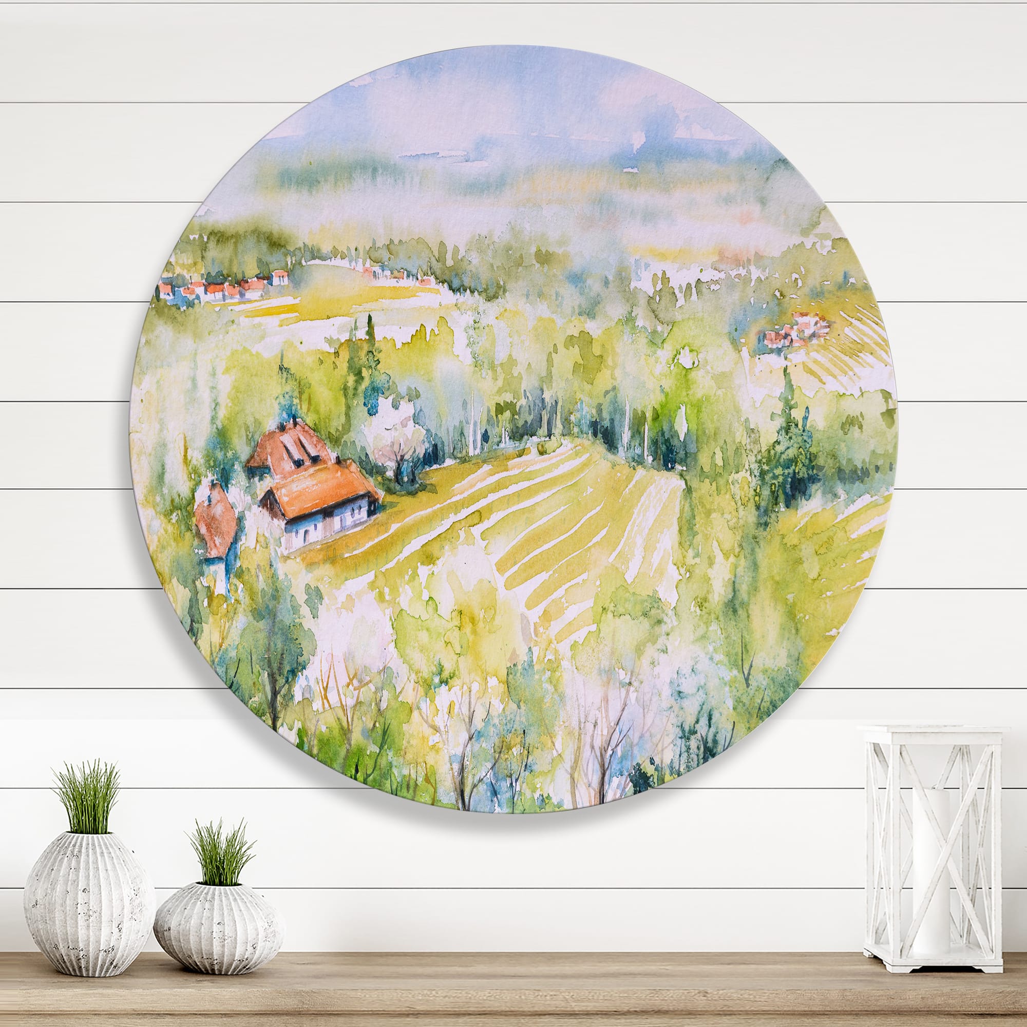 Designart - Blossoming Green Fields In Countryside