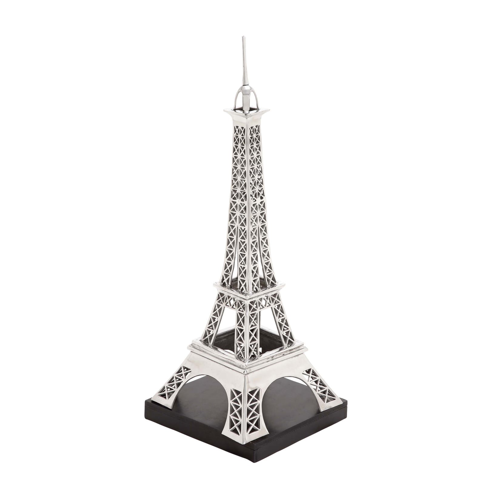 42" Silver Aluminum Eiffel Tower Sculpture