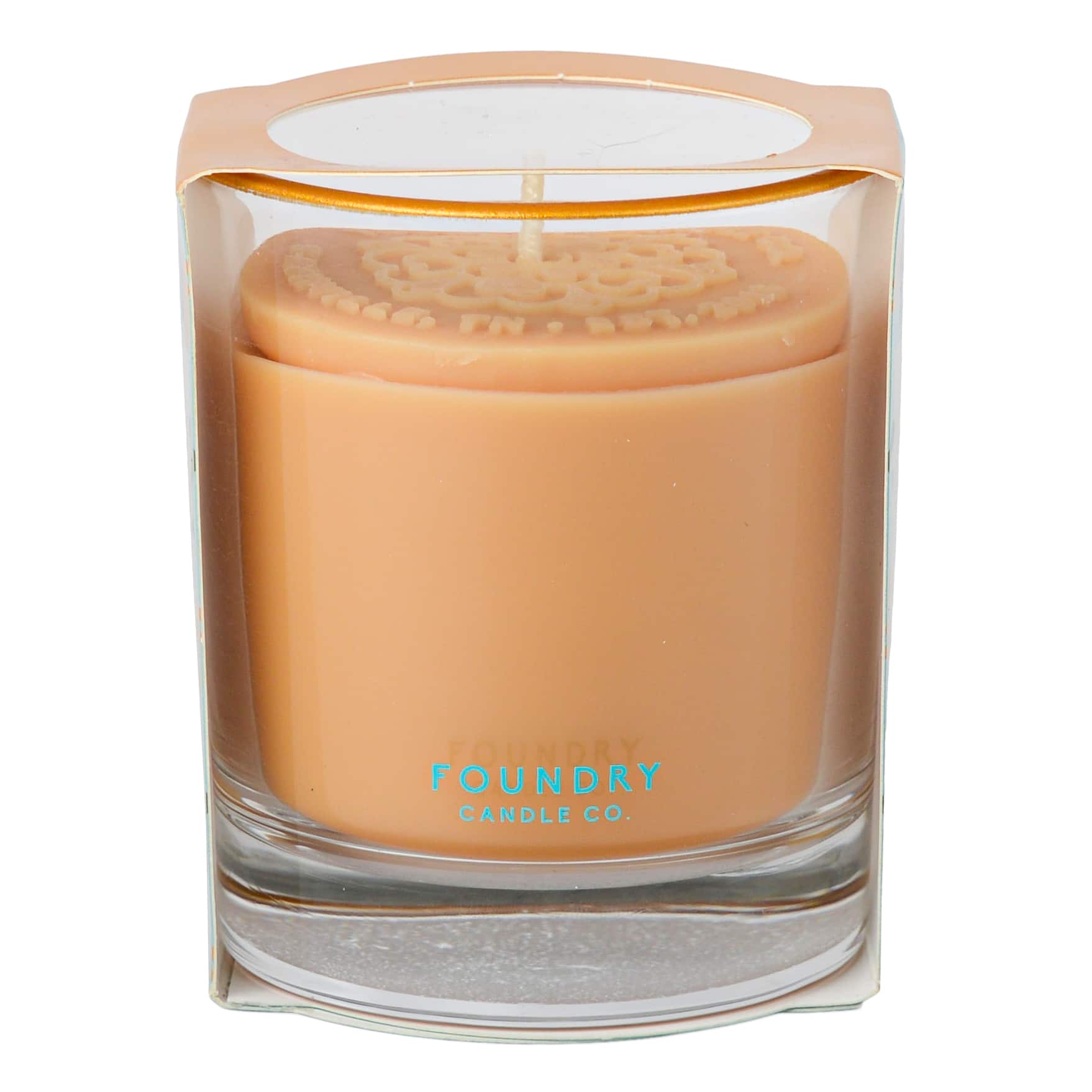 Foundry Candle Co. 7oz. Vanilla & Oakmoss Stamped Scented Candle