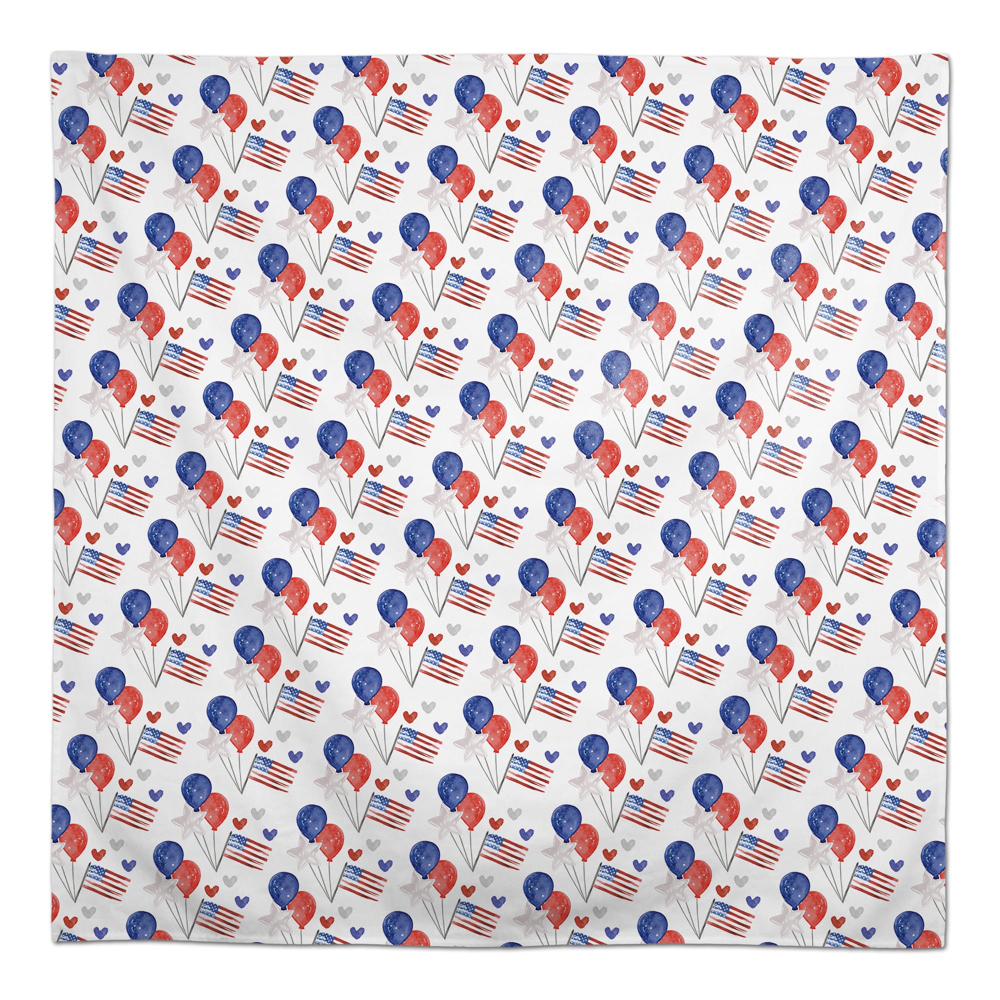 Patriotic Icons Pattern Tablecloth