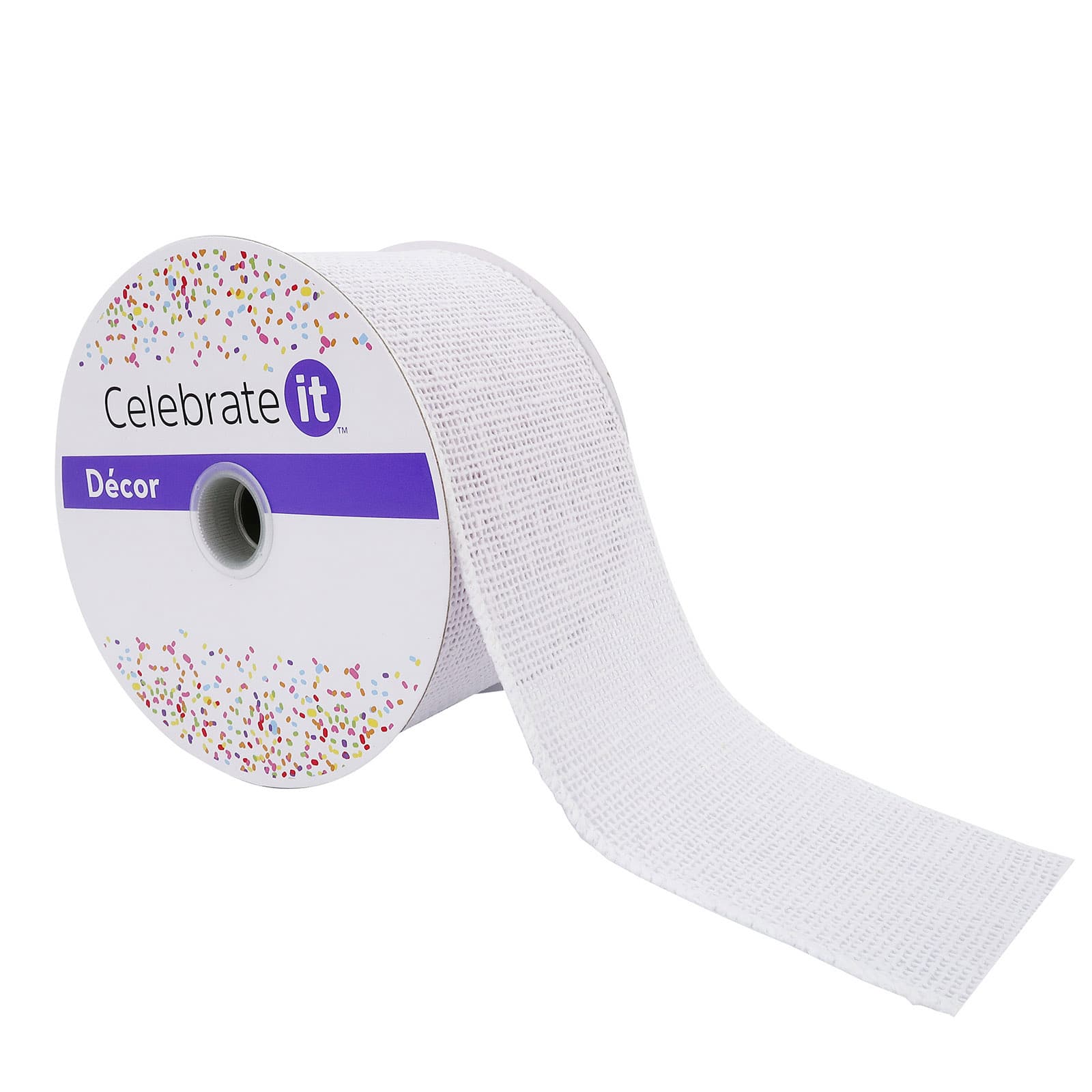 2.5" x 25ft. Wired Faux Burlap Ribbon by Celebrate It